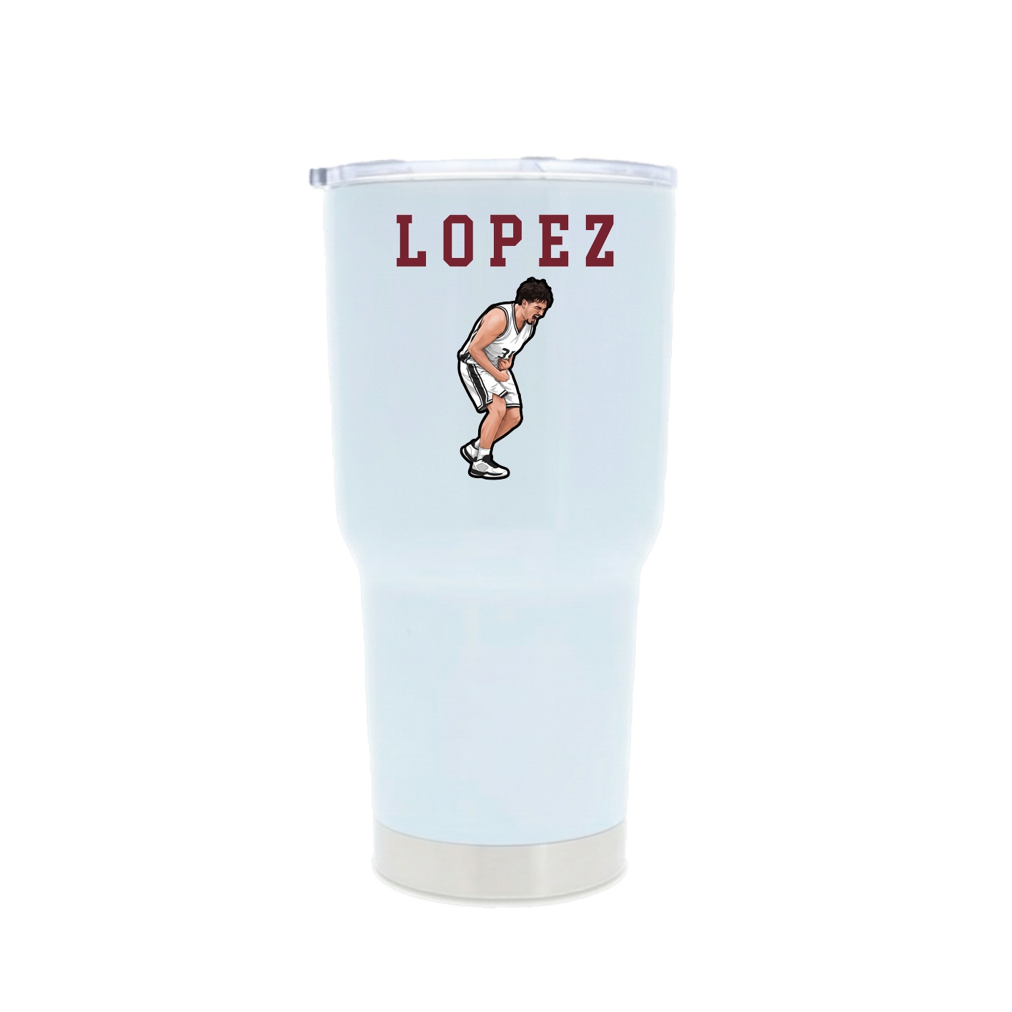 30oz Stainless Steel Tumbler — Shirsey in White