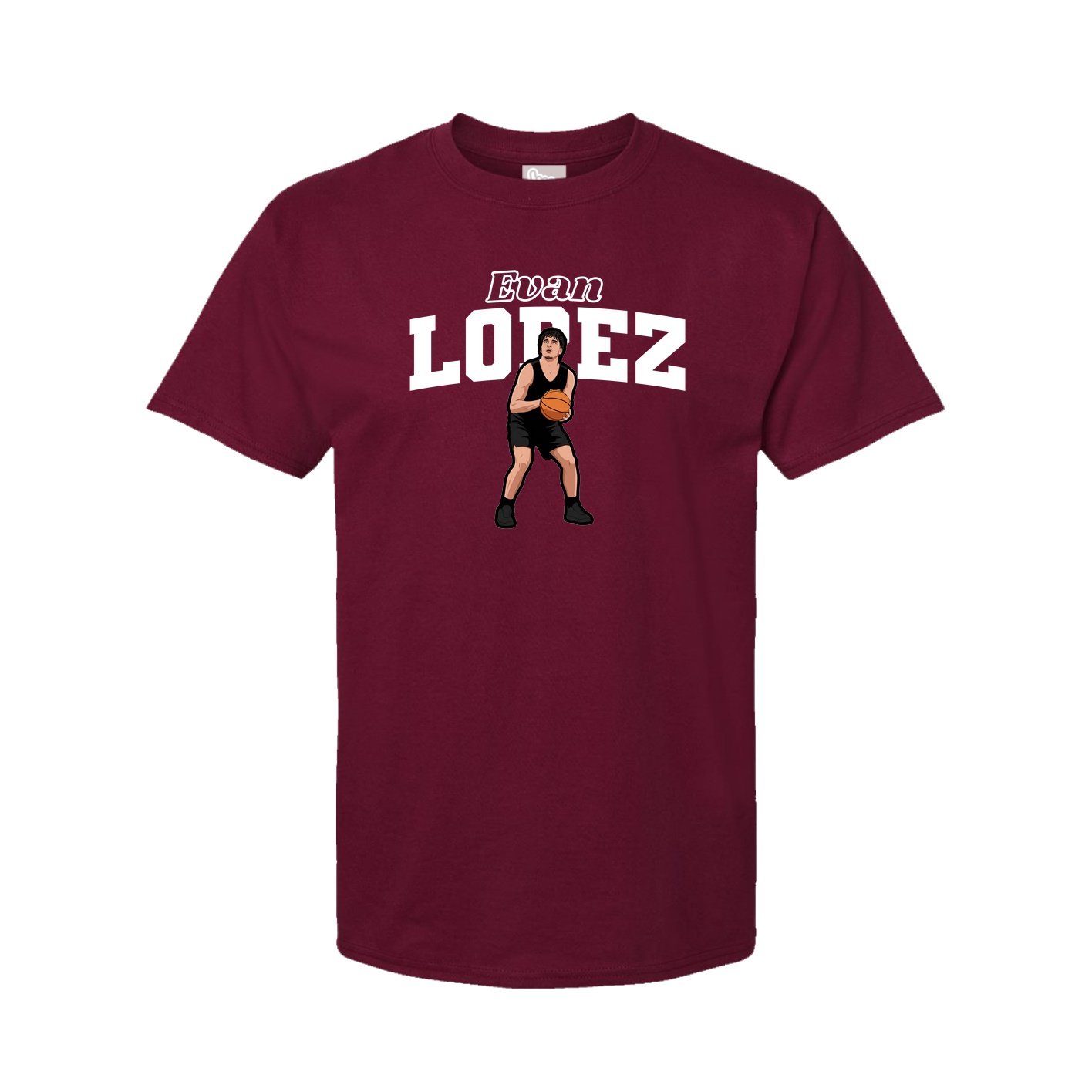 Youth Tee — Name Arch in Cardinal