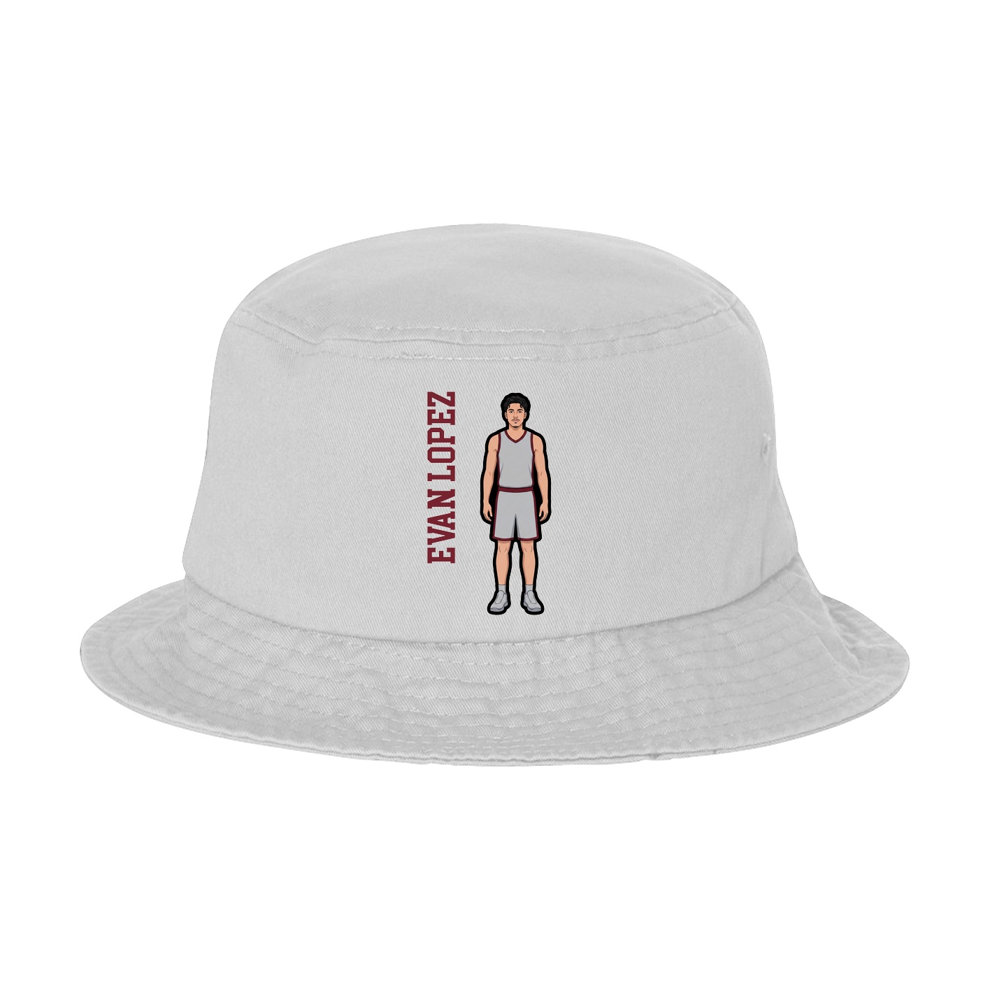 Bucket Cap — Name Vertical in White