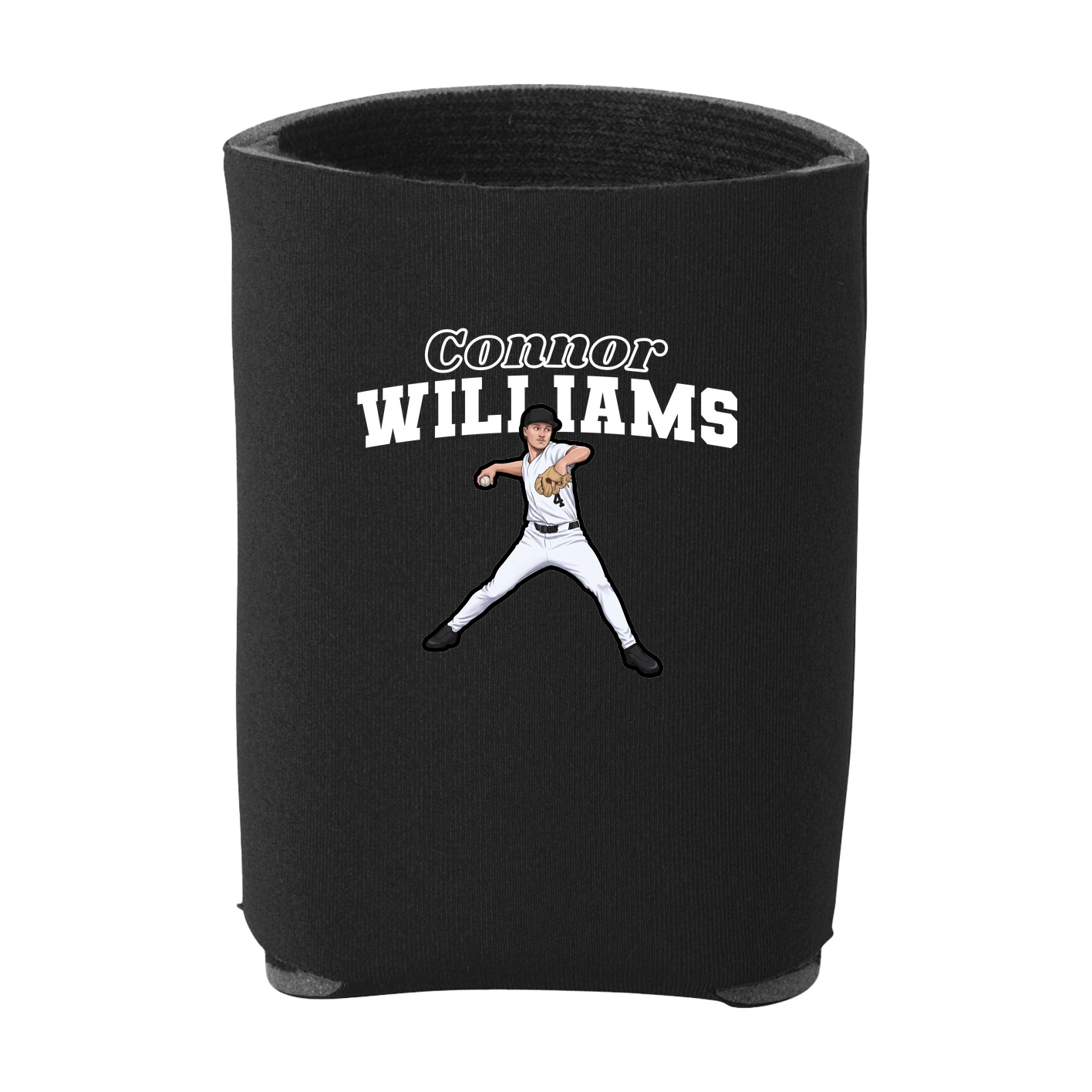 Can Holder — Name Arch in Black
