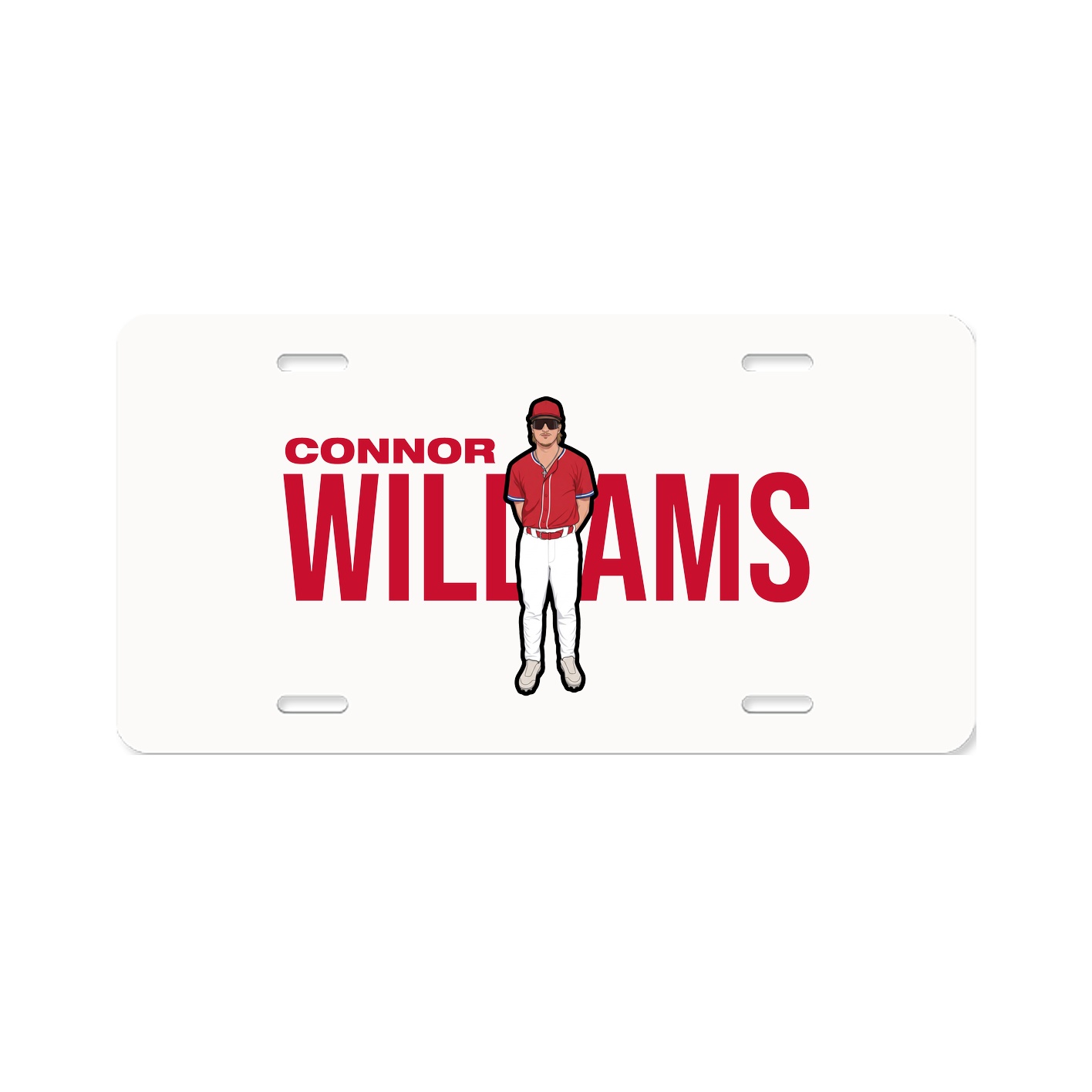 License Plate — Player Name in Classic