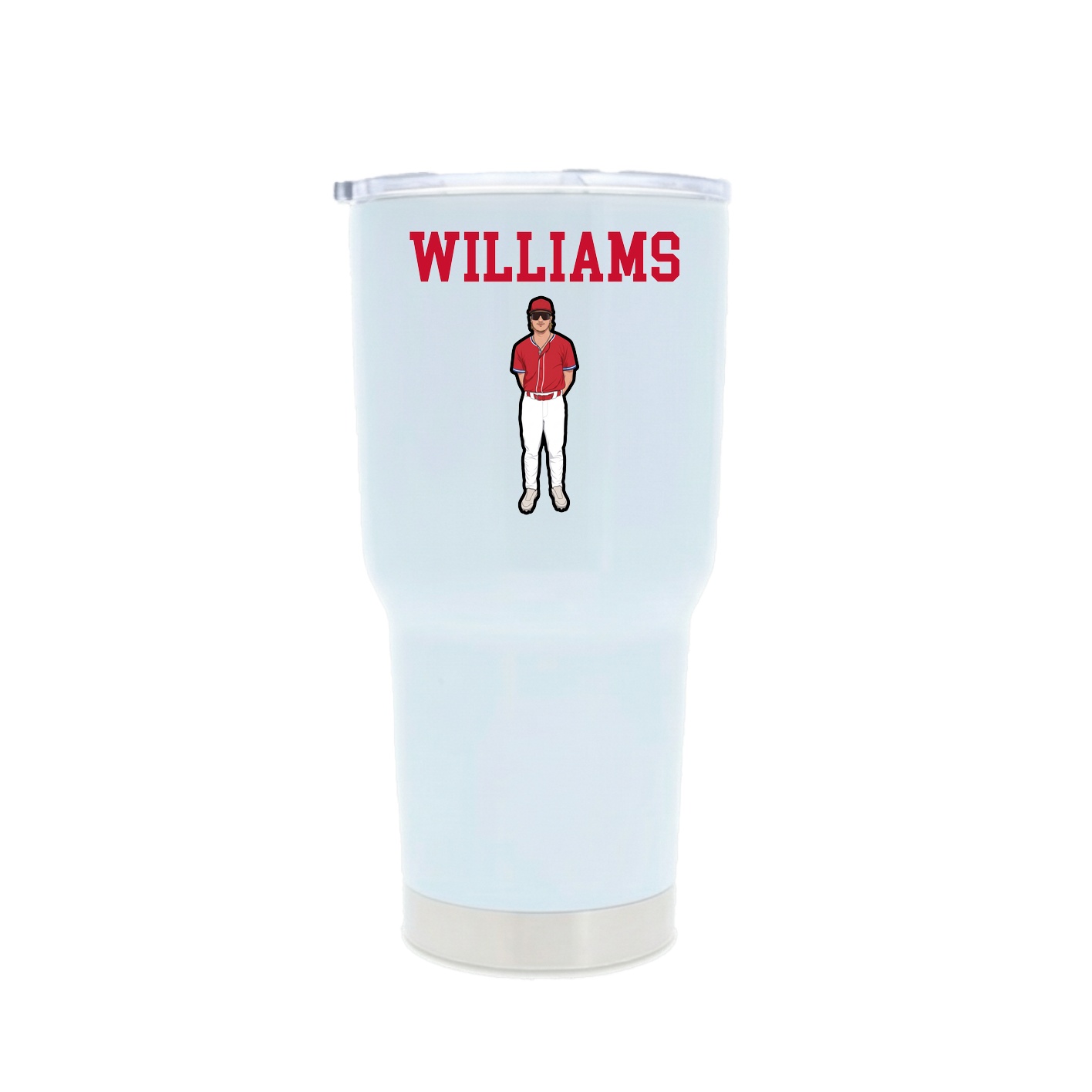 30oz Stainless Steel Tumbler — Shirsey in White