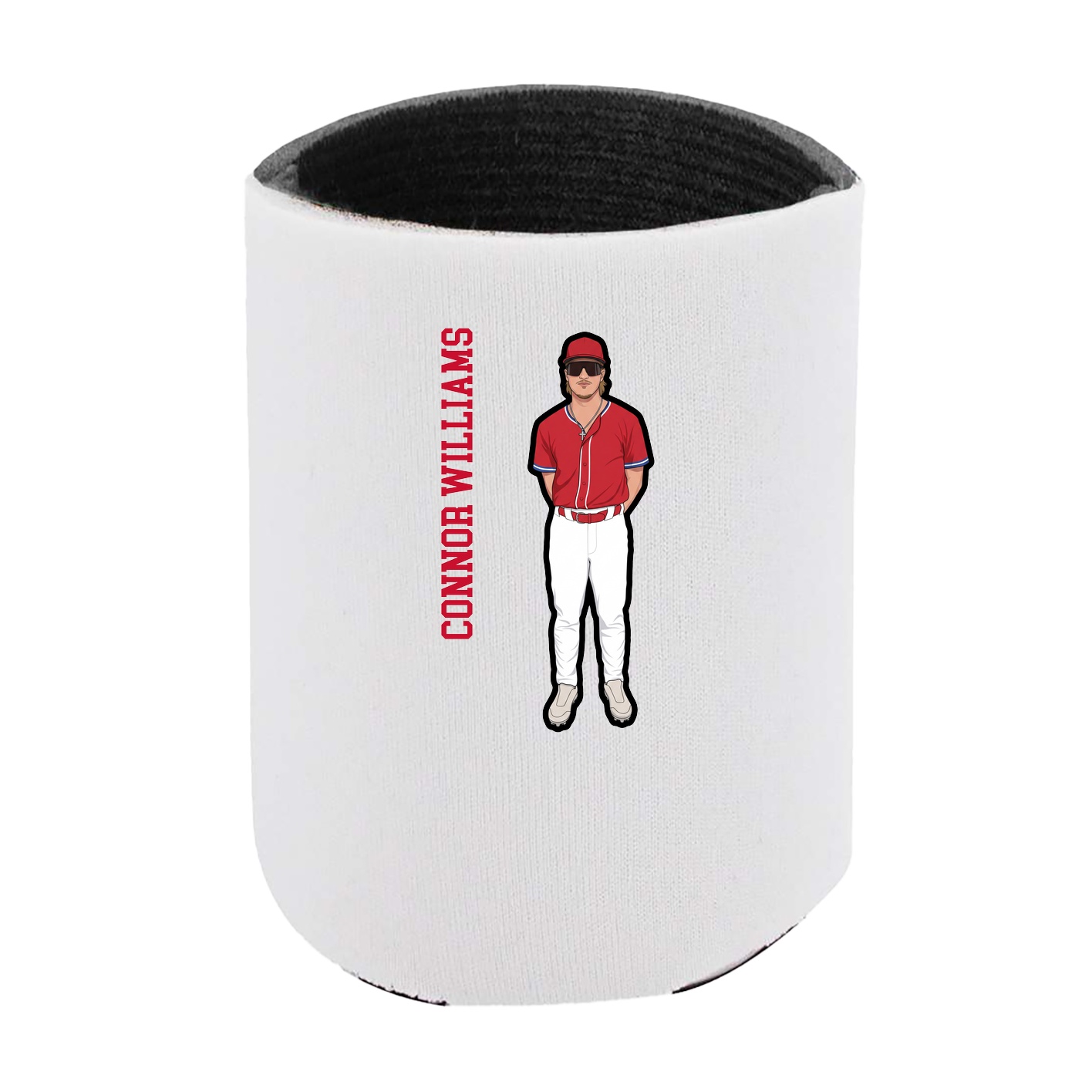 Can Holder — Name Vertical in White