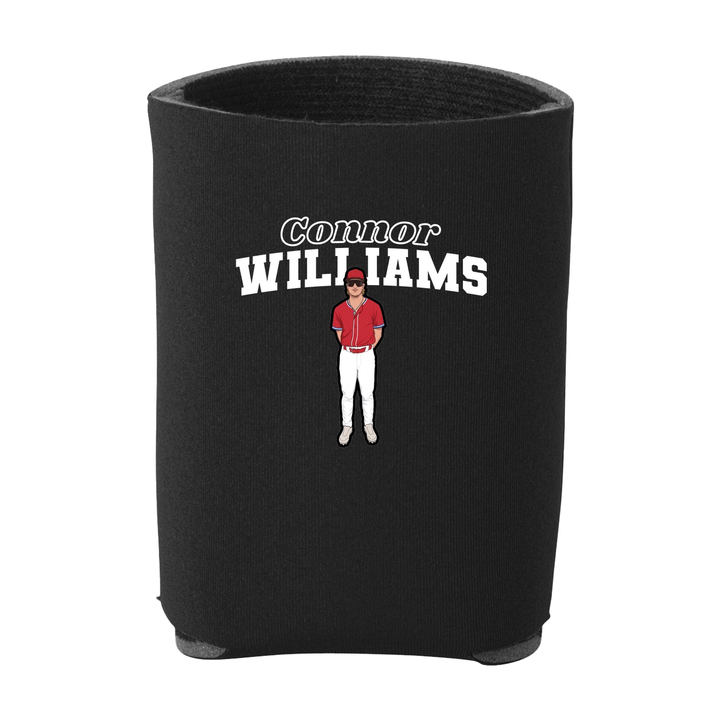 Can Holder — Name Arch in Black