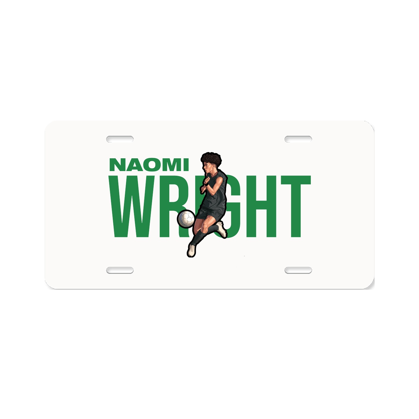 License Plate — Player Name in Classic
