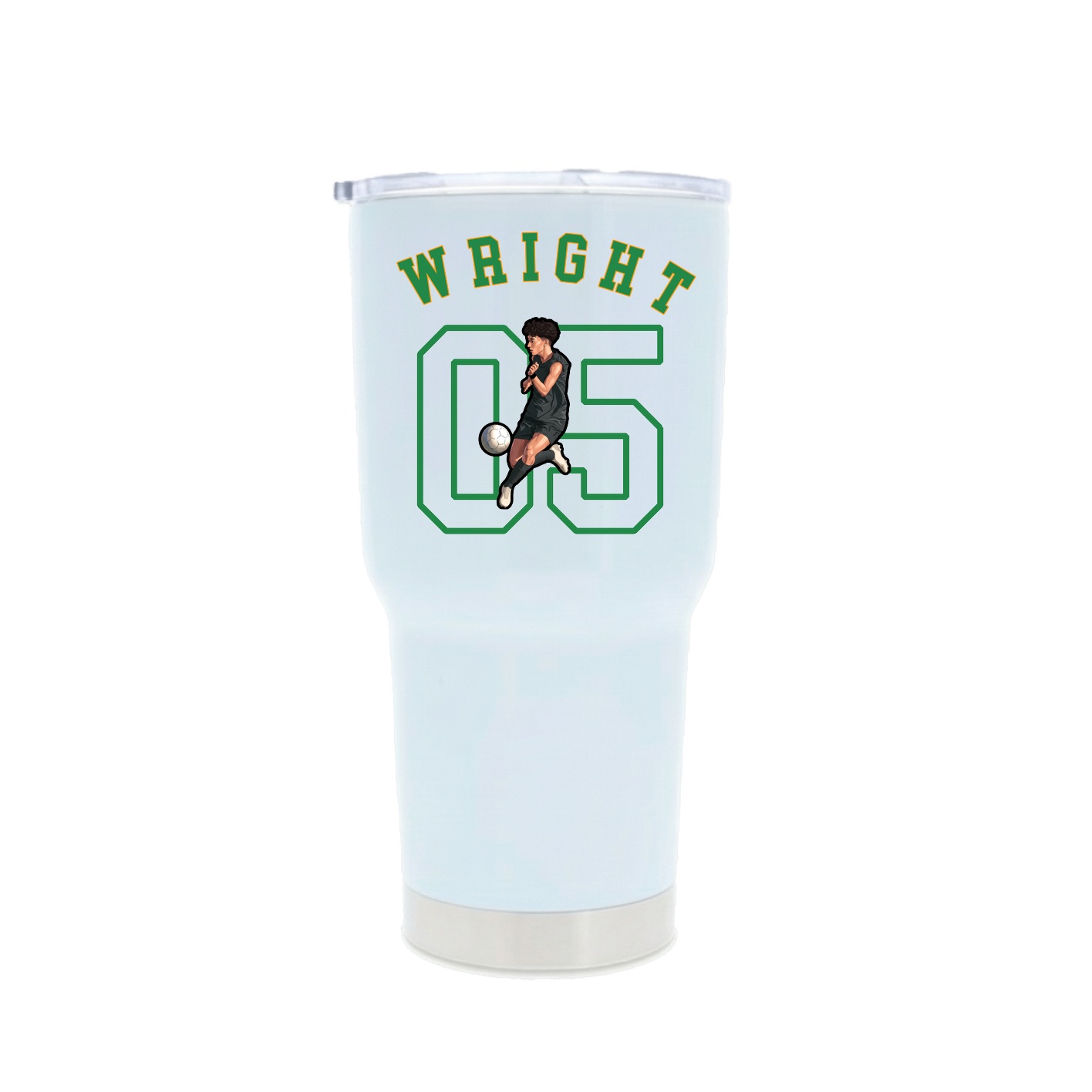 30oz Stainless Steel Tumbler — Shirsey Arch in White