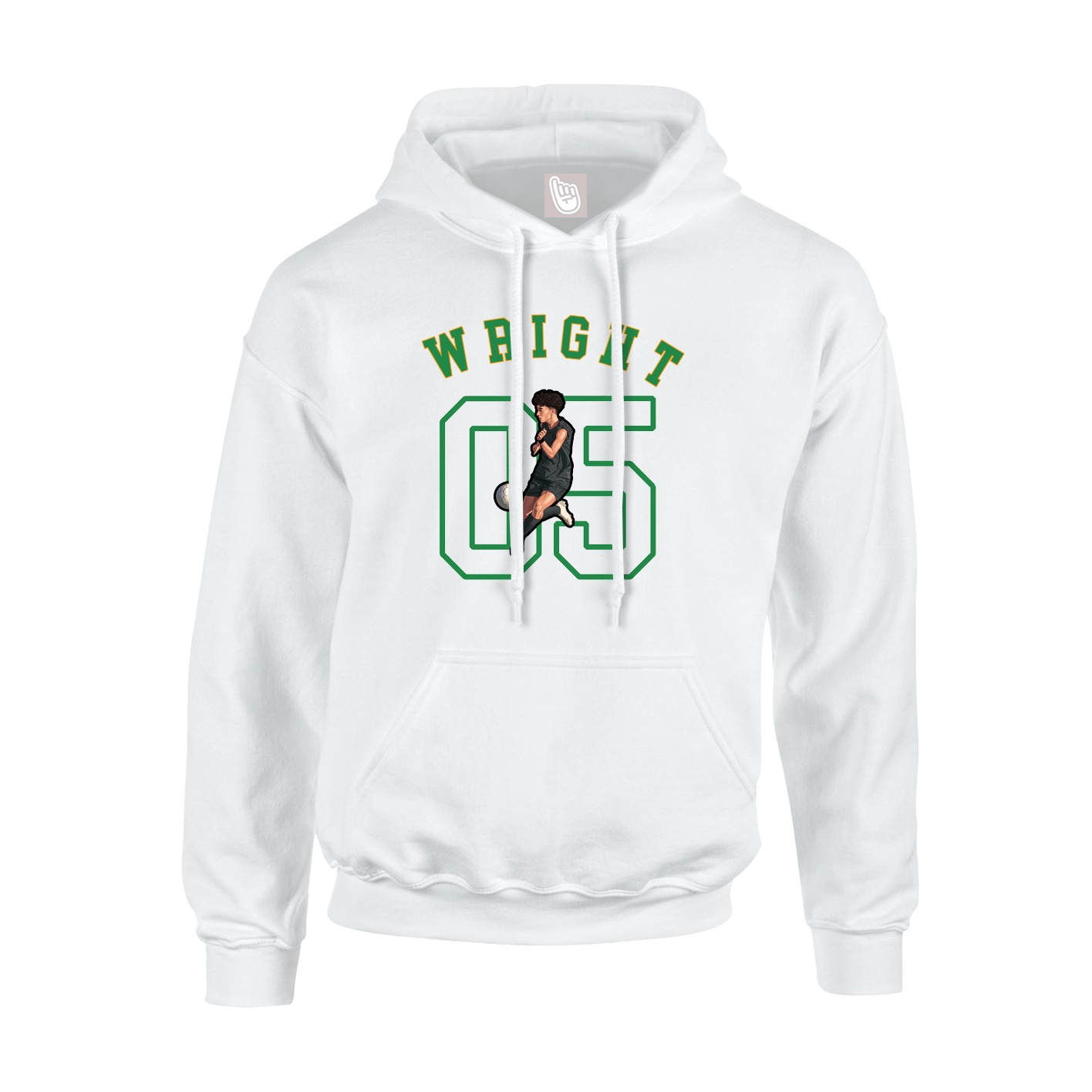Youth Hoodie — Shirsey Arch in White