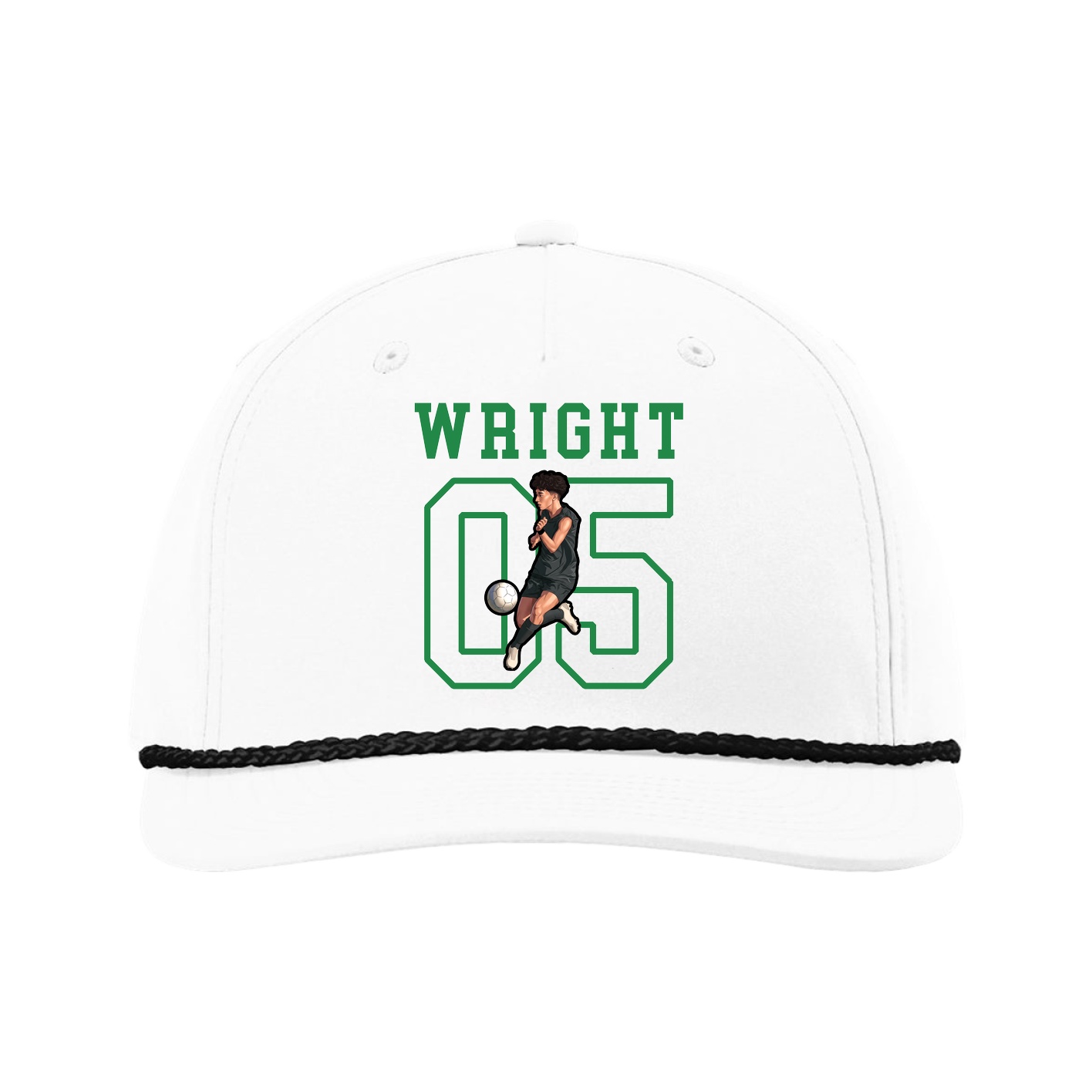 Five-Panel Classic Rope Cap — Shirsey in White
