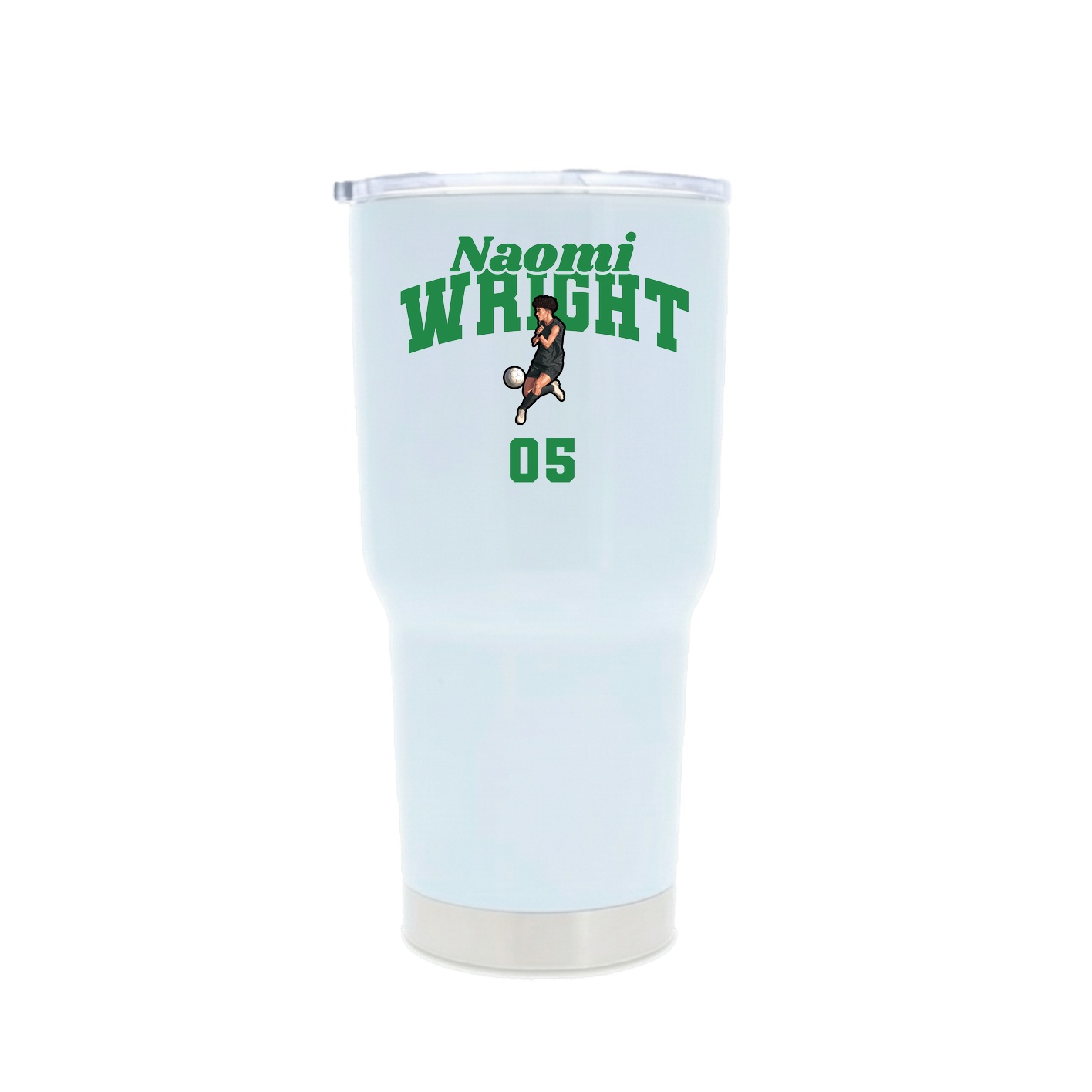 30oz Stainless Steel Tumbler — Signature Arch in White