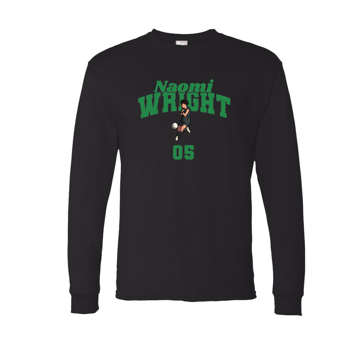Long Sleeve Tee — Signature Arch in Black