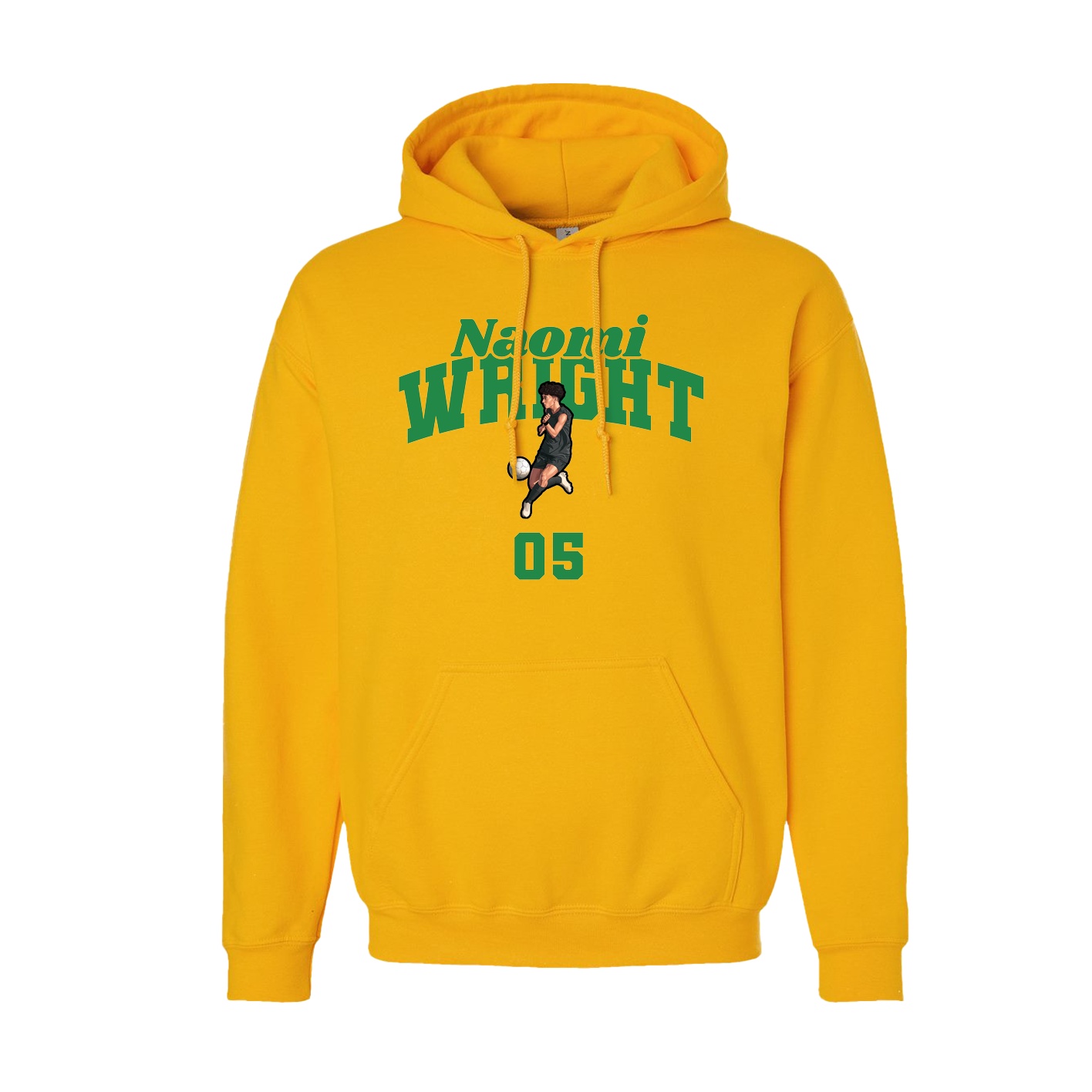 Youth Hoodie — Signature Arch in Gold