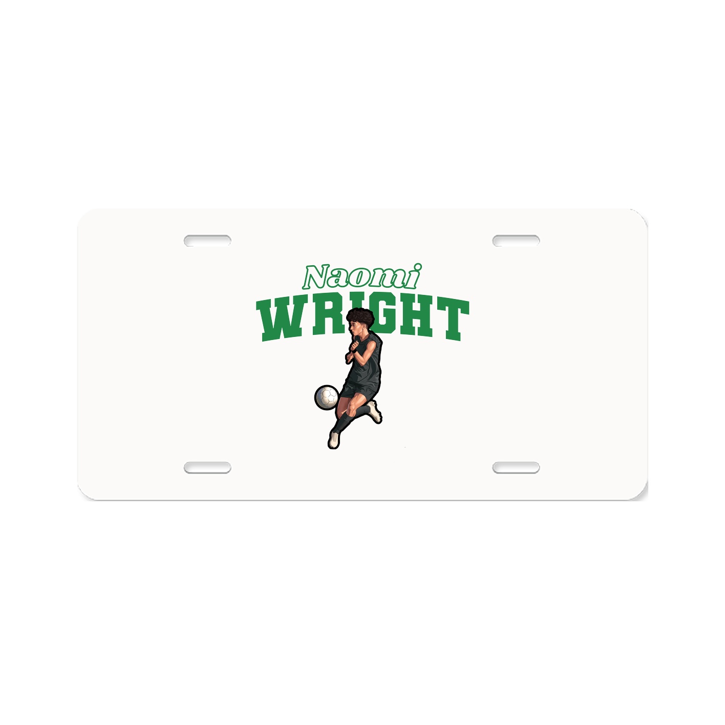 License Plate — Name Arch in Classic