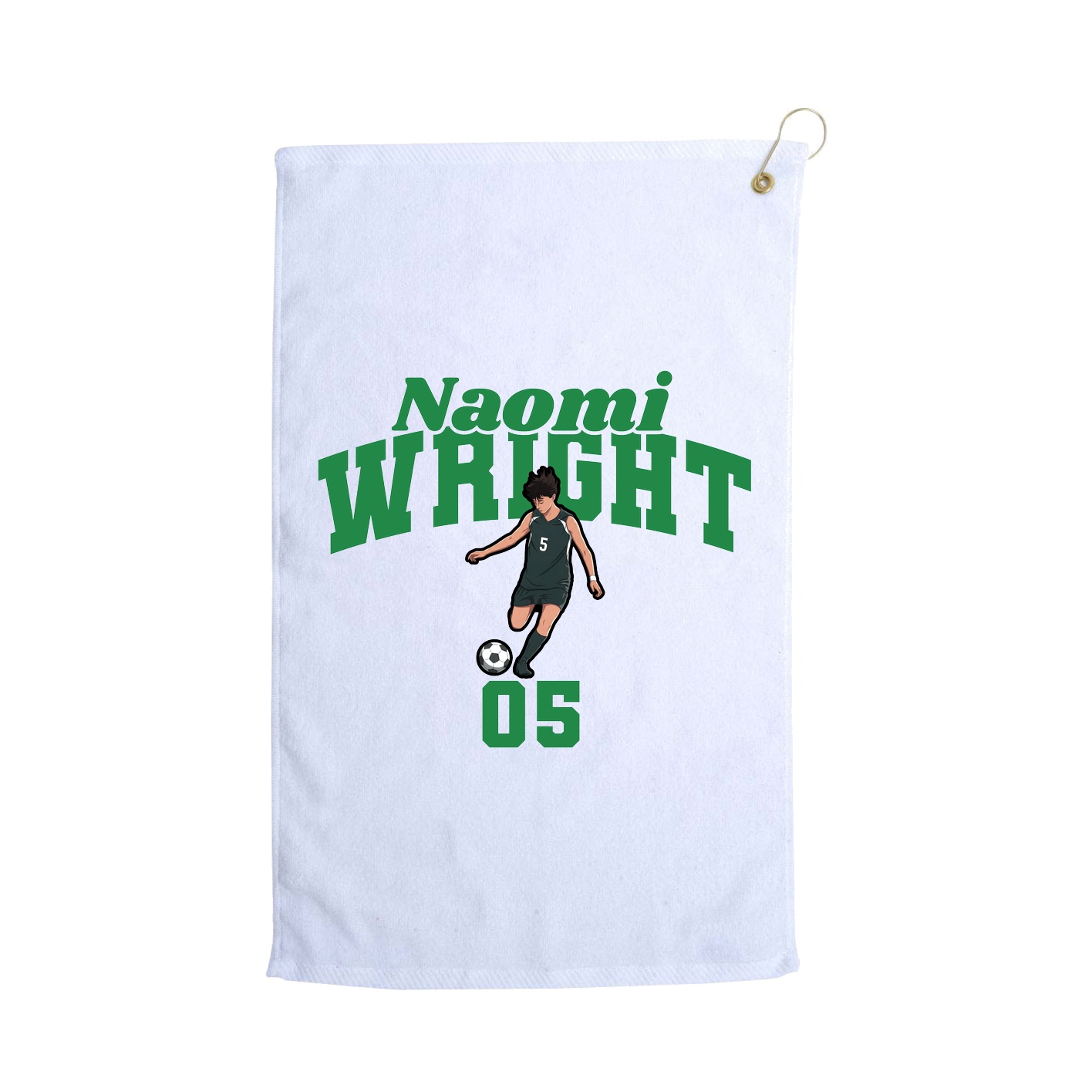 Golf Towel — Signature Arch in White