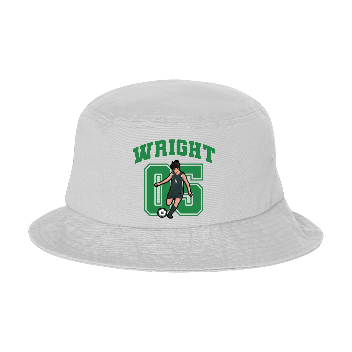 Bucket Cap — Number in White