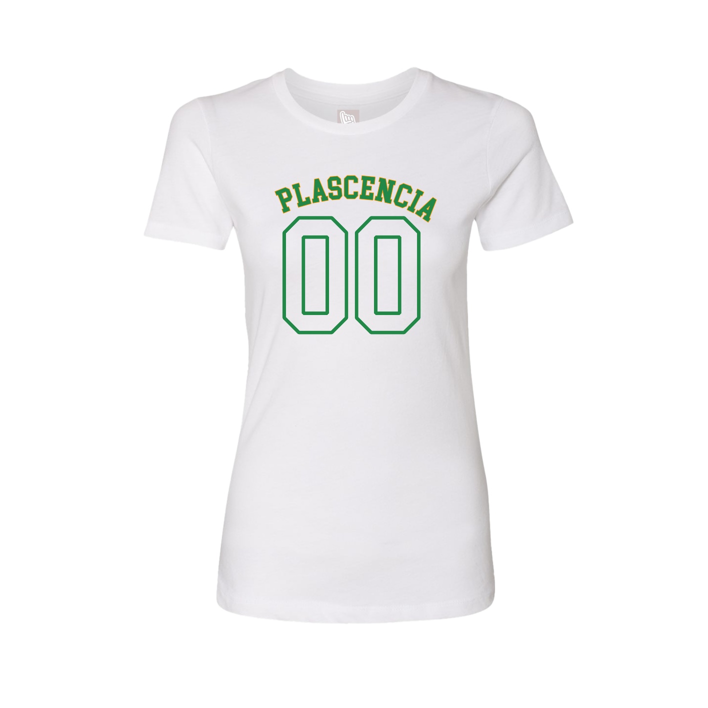 Fitted Women's Tee — Shirsey Arch in White