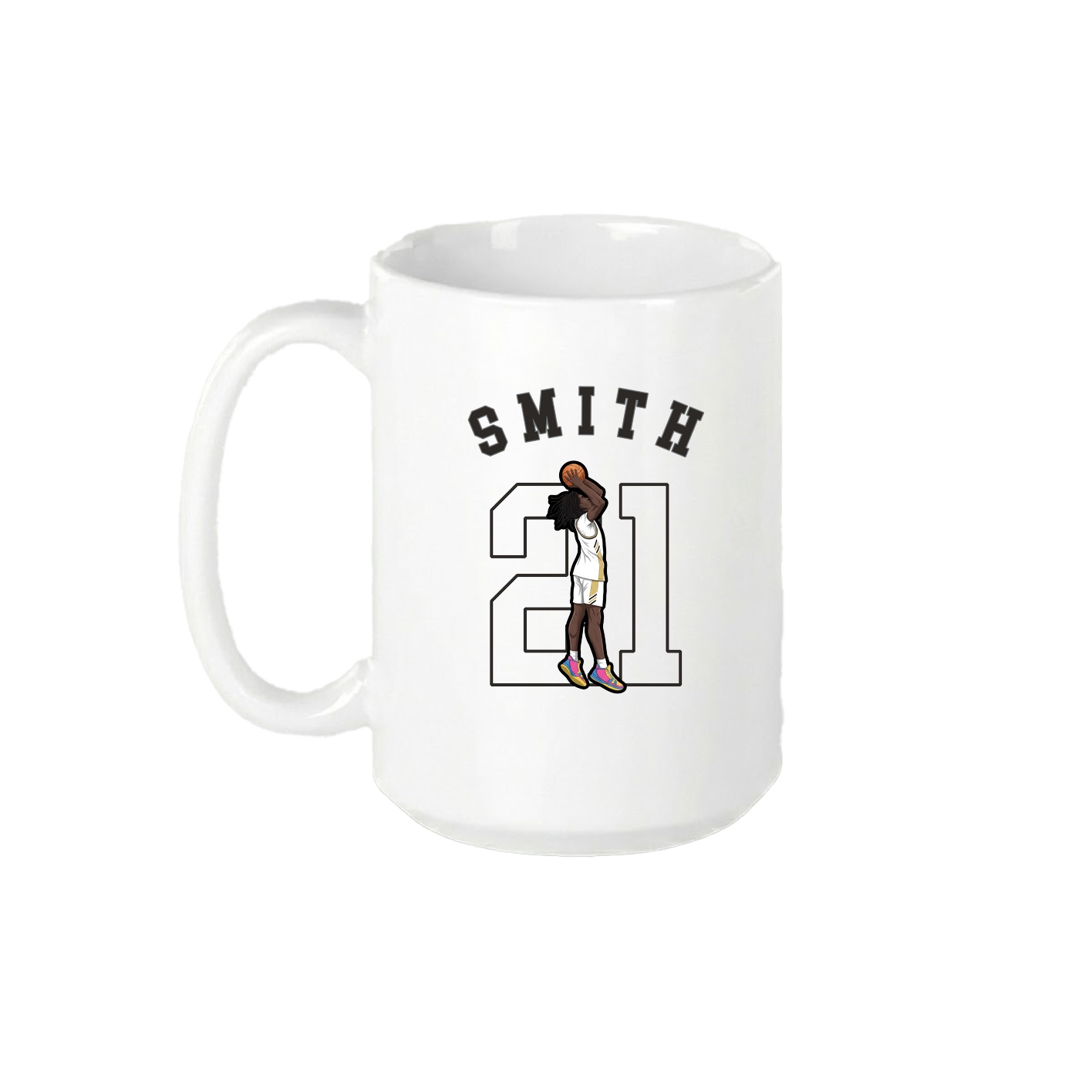 15oz Coffee Mug — Shirsey Arch in White