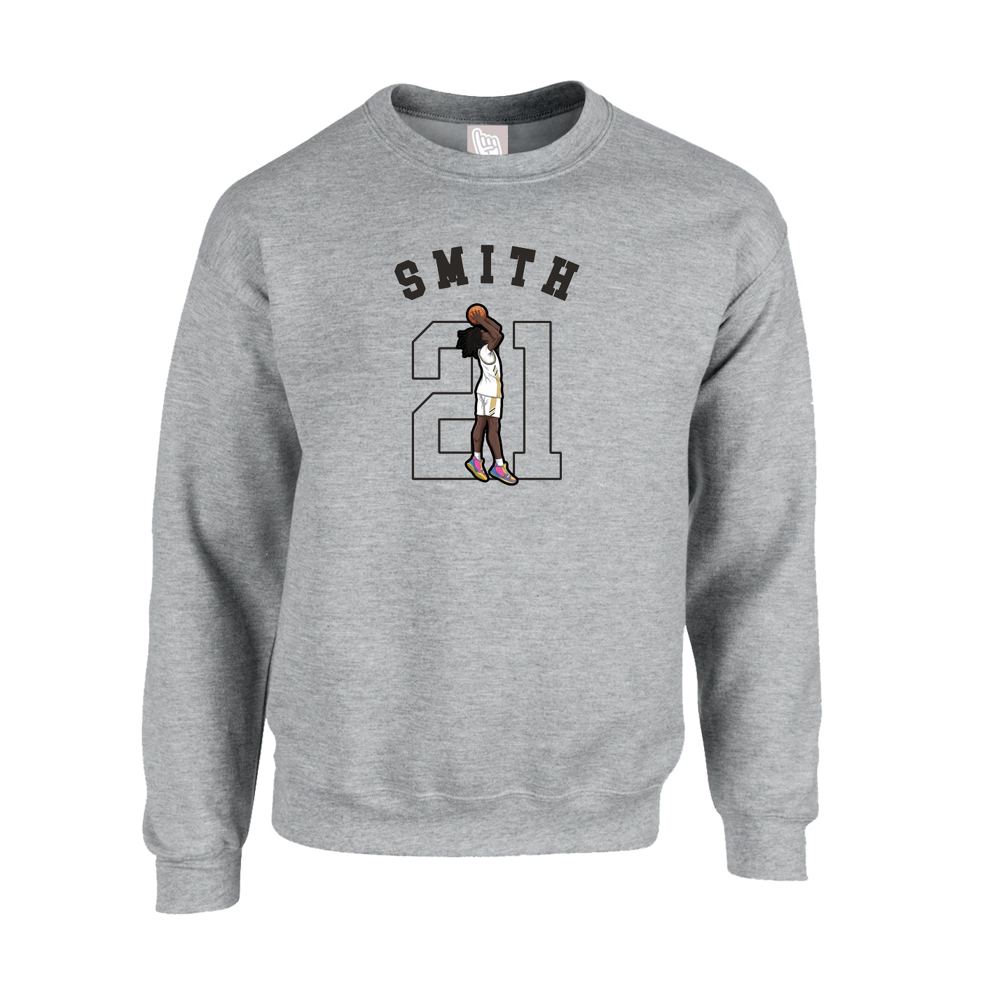 Fleece Crew — Shirsey Arch in Grey