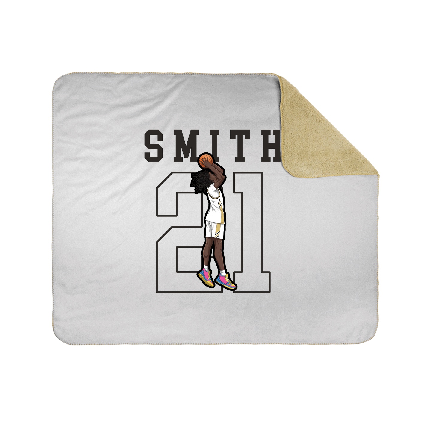 Throw Blanket — Shirsey in White