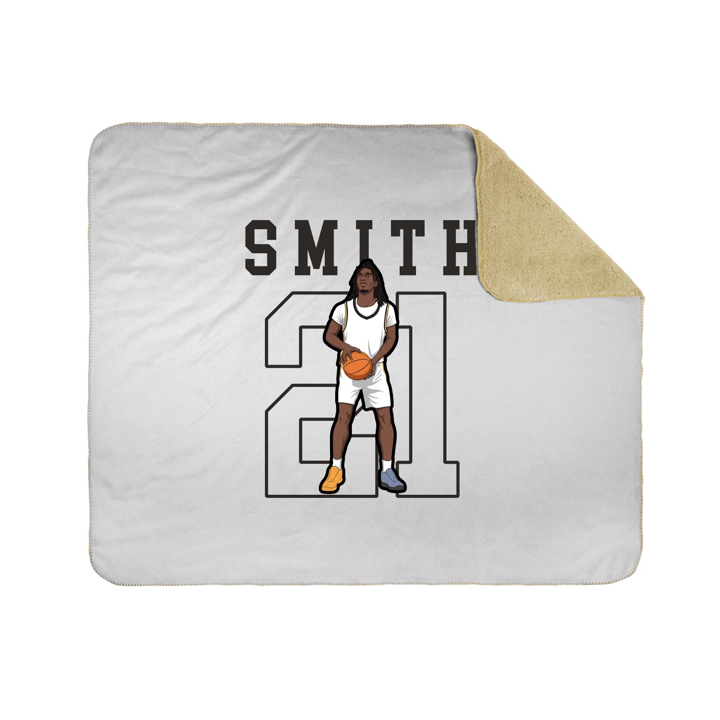 Throw Blanket — Shirsey in White