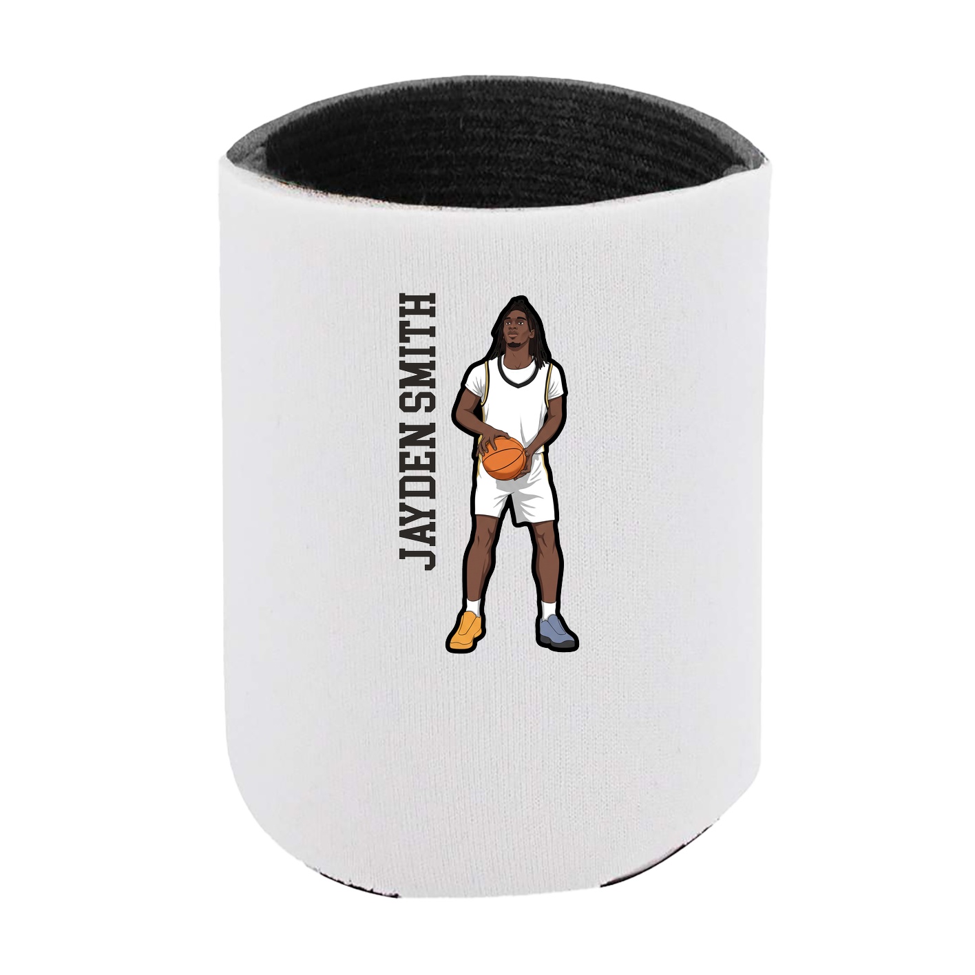 Can Holder — Name Vertical in White