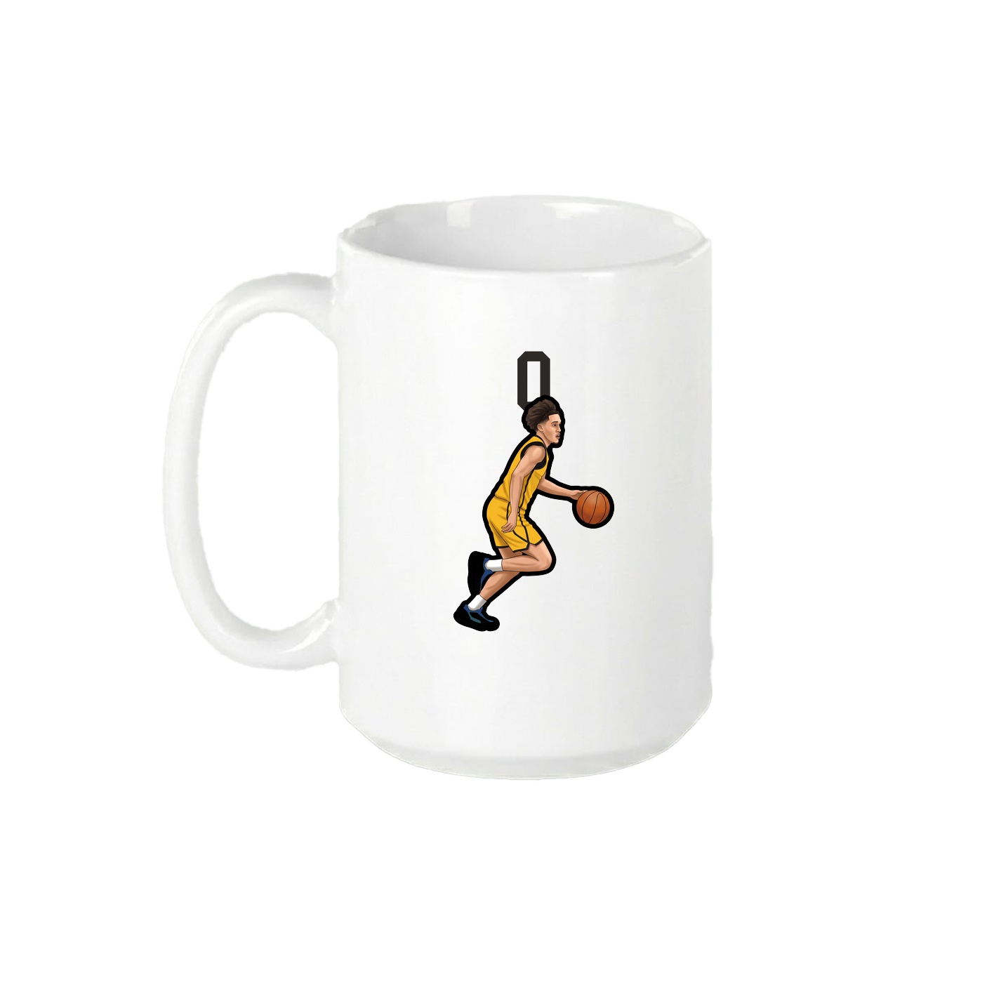 15oz Coffee Mug — Number Top in White