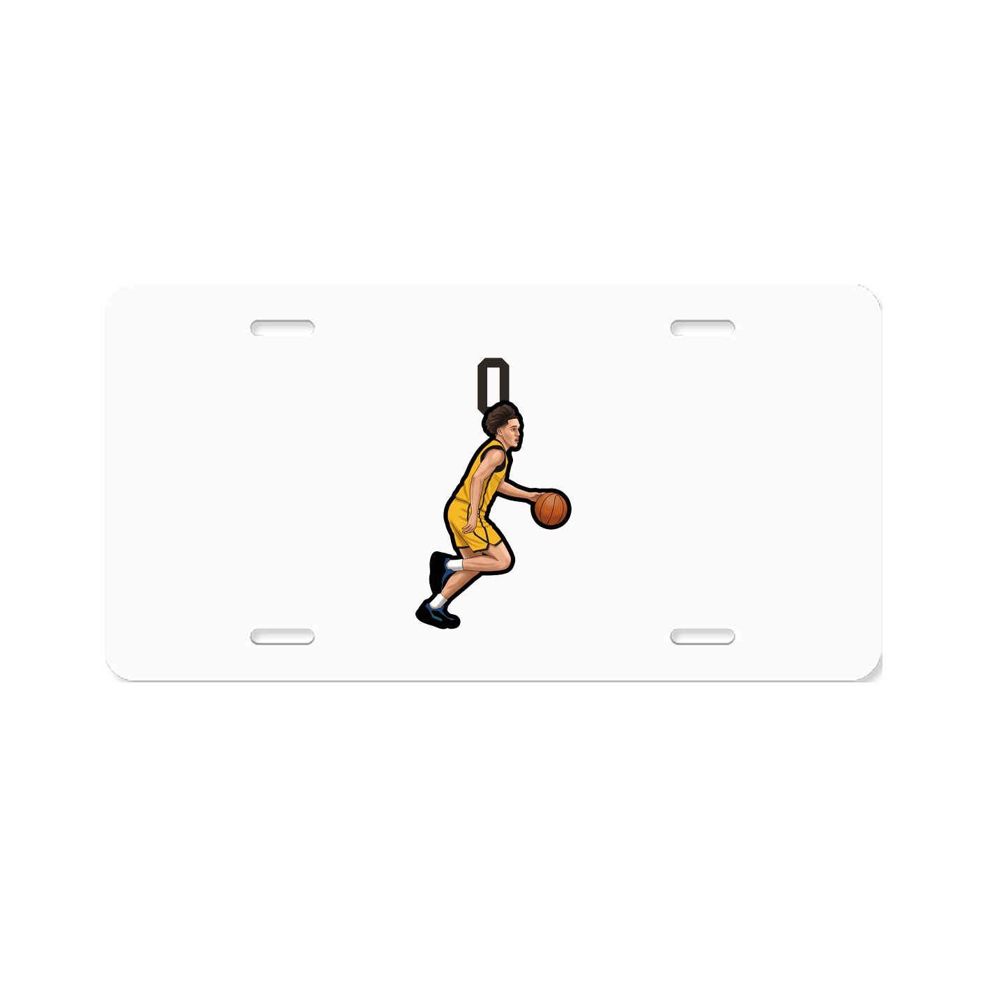 License Plate — Number Top in Classic