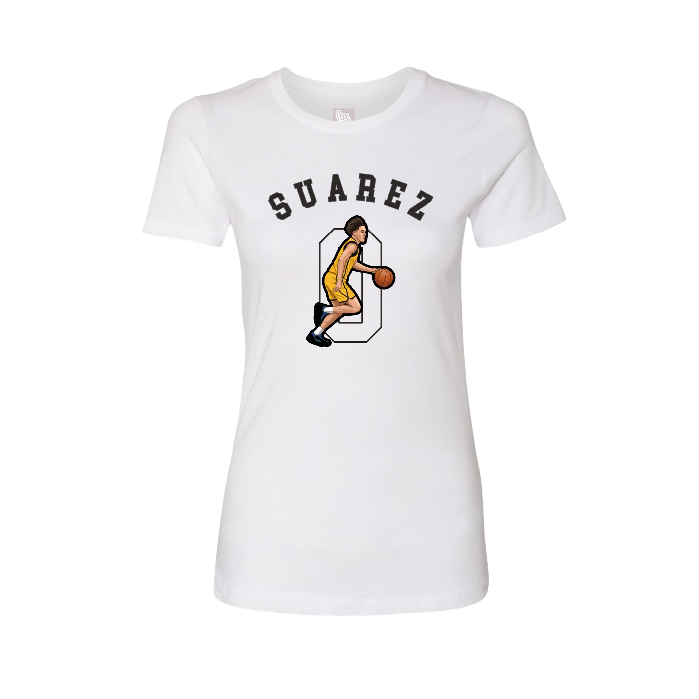 Fitted Women's Tee — Shirsey Arch in White