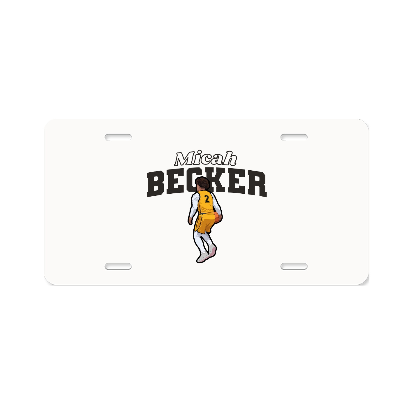 License Plate — Name Arch in Classic
