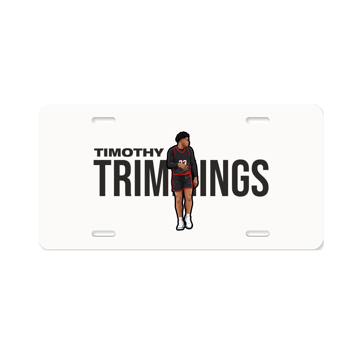 License Plate — Player Name in Classic