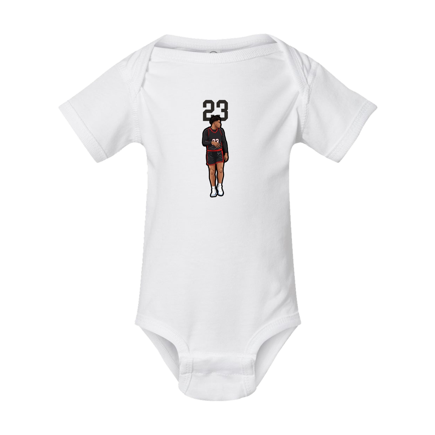Baby Onesie — Number Top in White