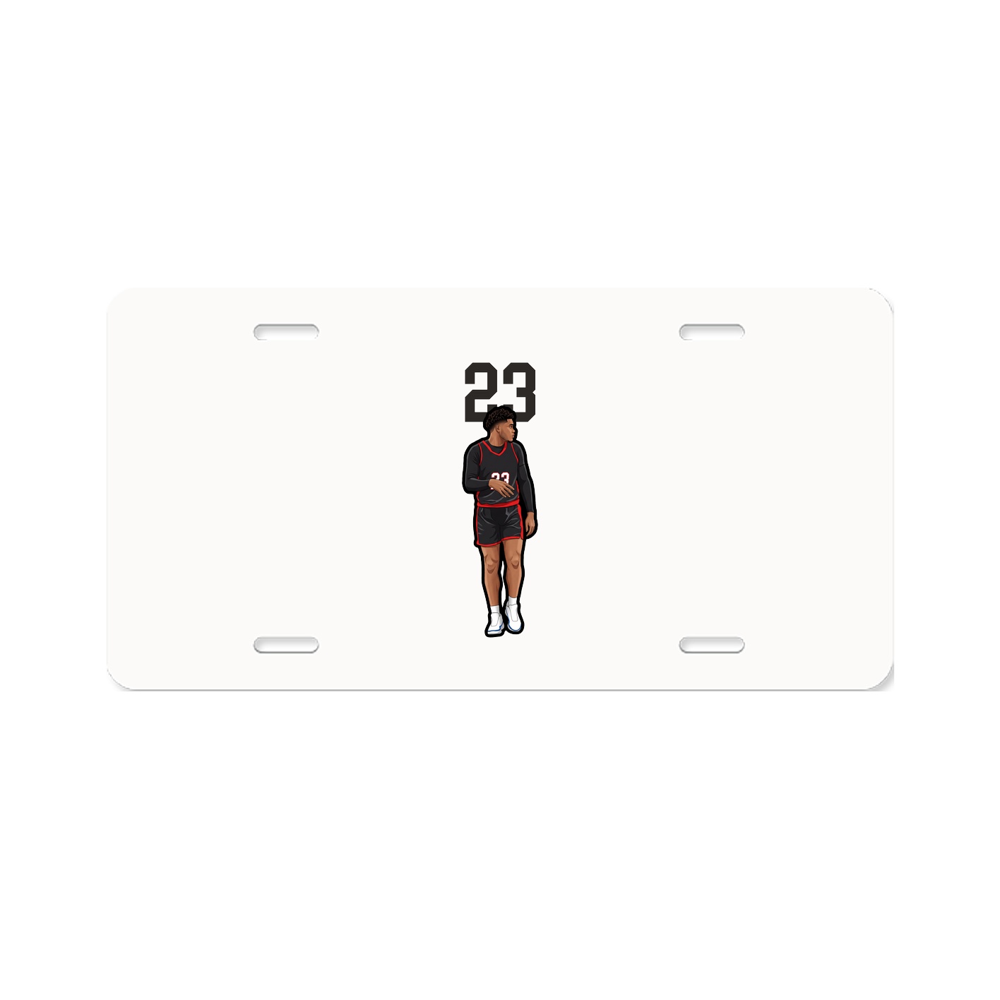 License Plate — Number Top in Classic