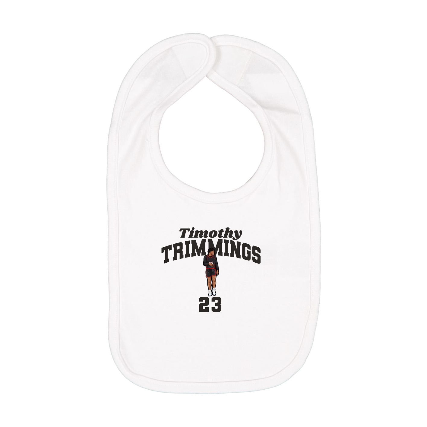Infant Bib — Signature Arch in White