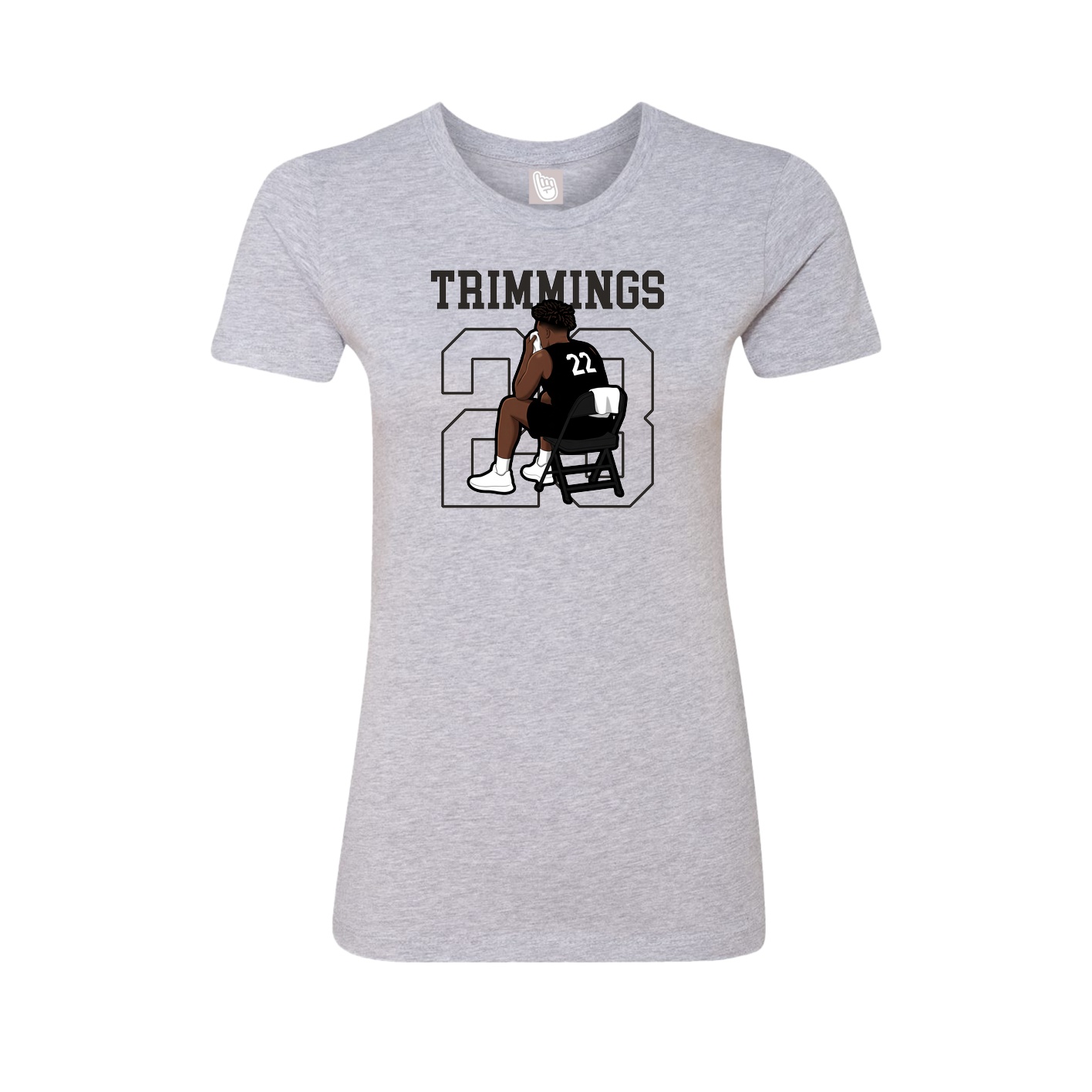 Fitted Women's Tee — Shirsey in Grey