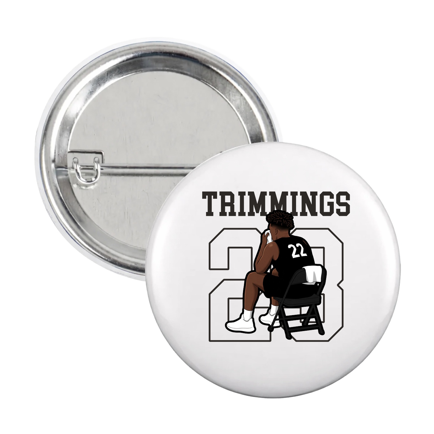 Game Day Button — Shirsey in White