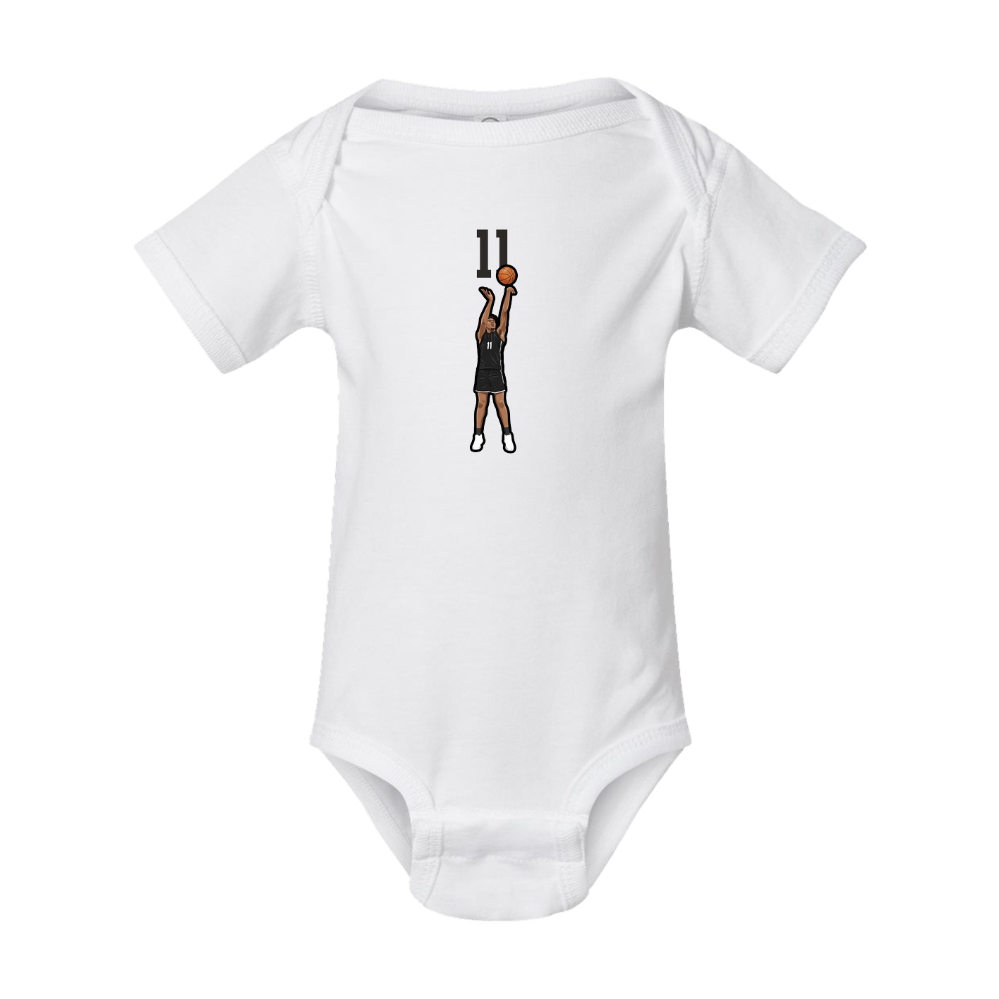 Baby Onesie — Number Top in White