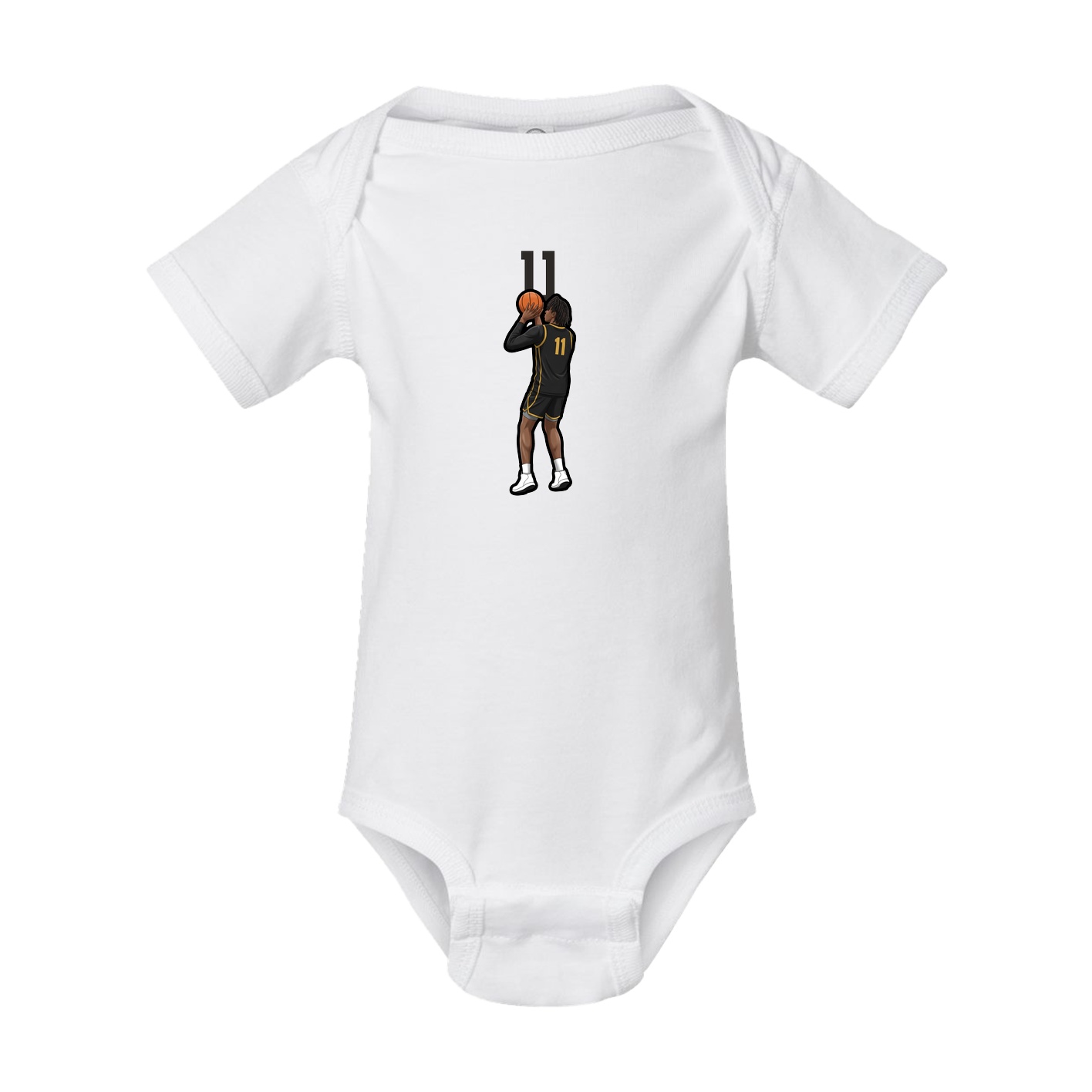 Baby Onesie — Number Top in White