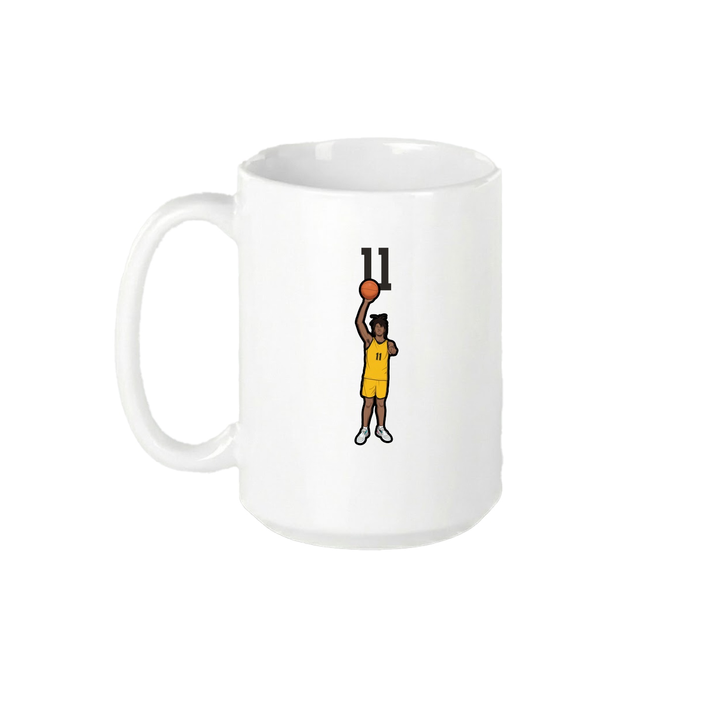 15oz Coffee Mug — Number Top in White