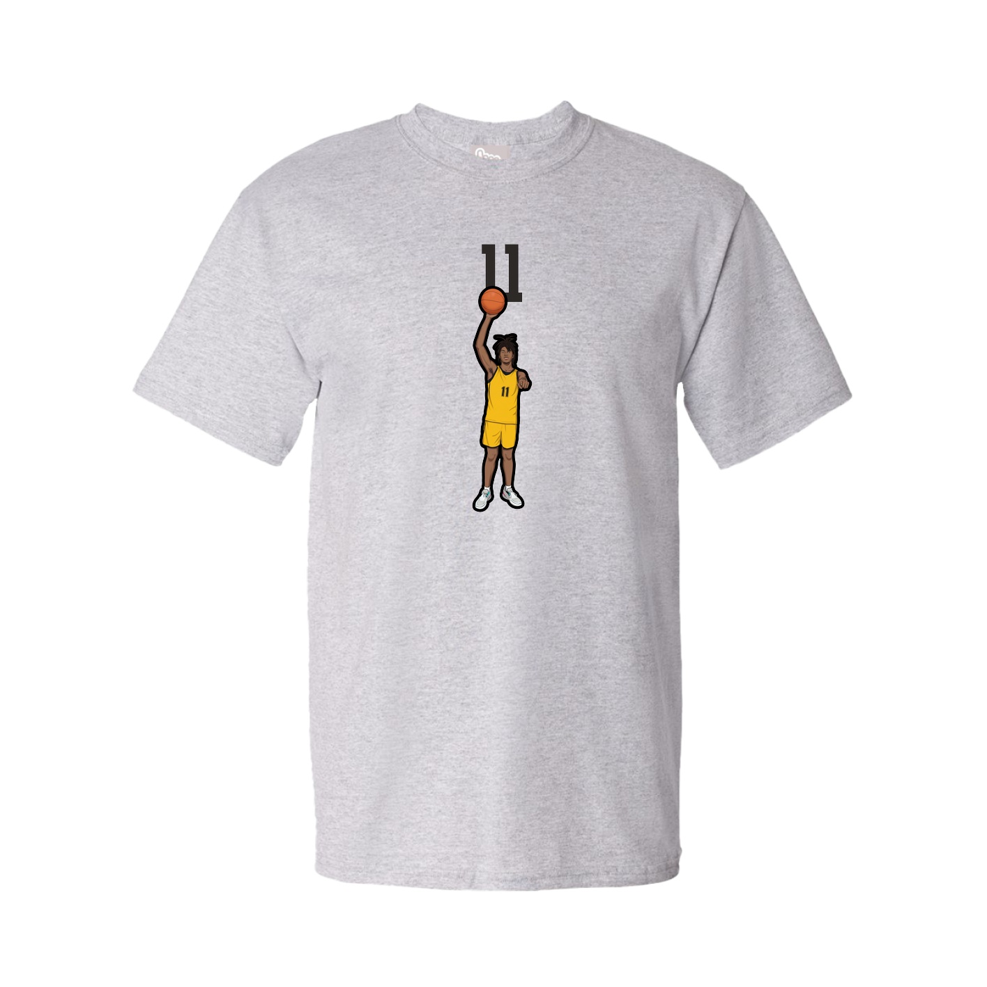 Youth Tee — Number Top in Grey