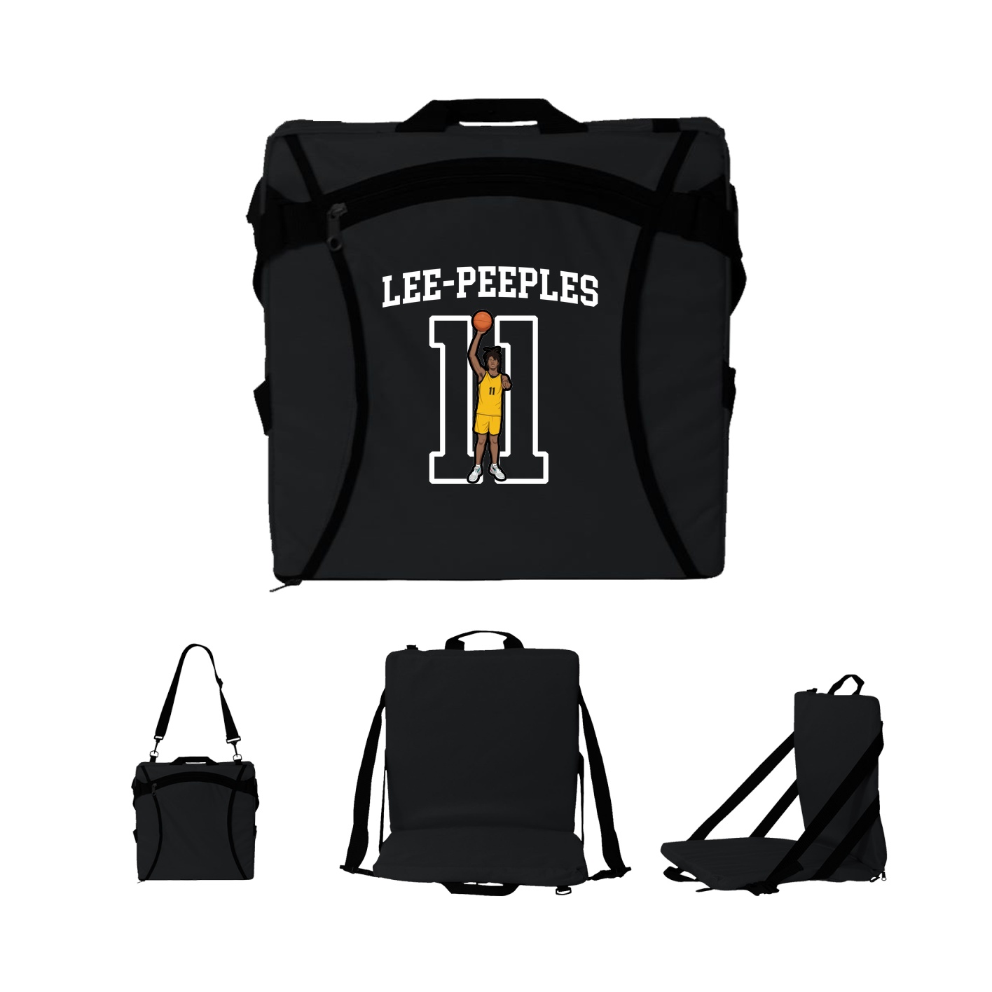Folding Stadium Seat — Shirsey in Black