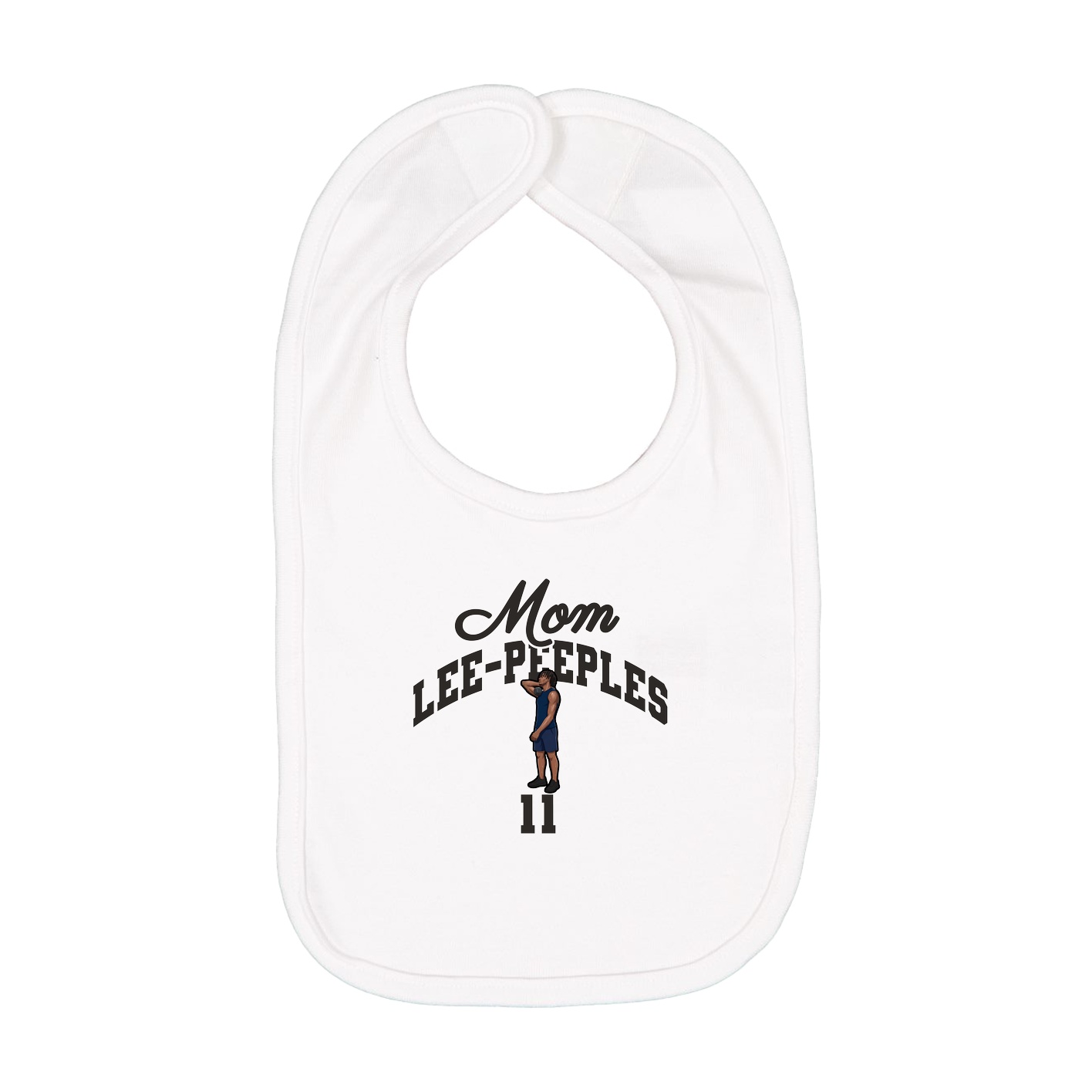 Infant Bib — Mothers Day Arch in White