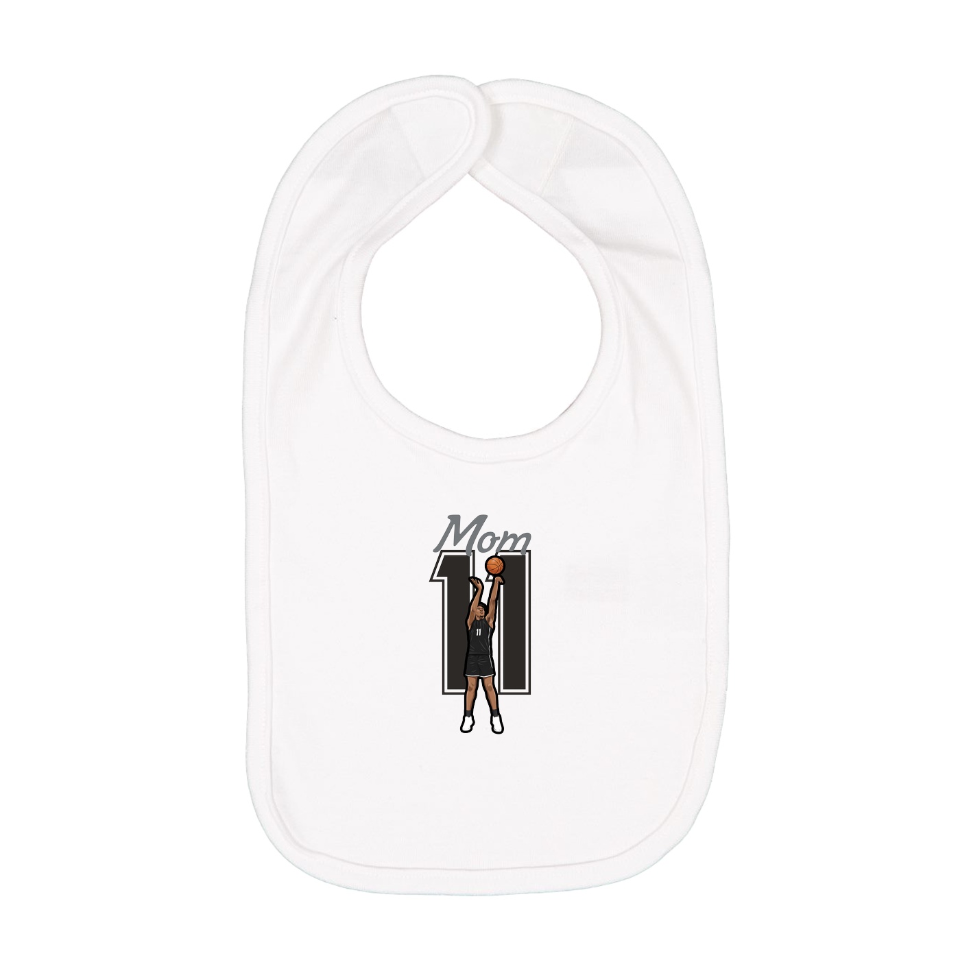 Infant Bib — Mothers Day Shirsey in White