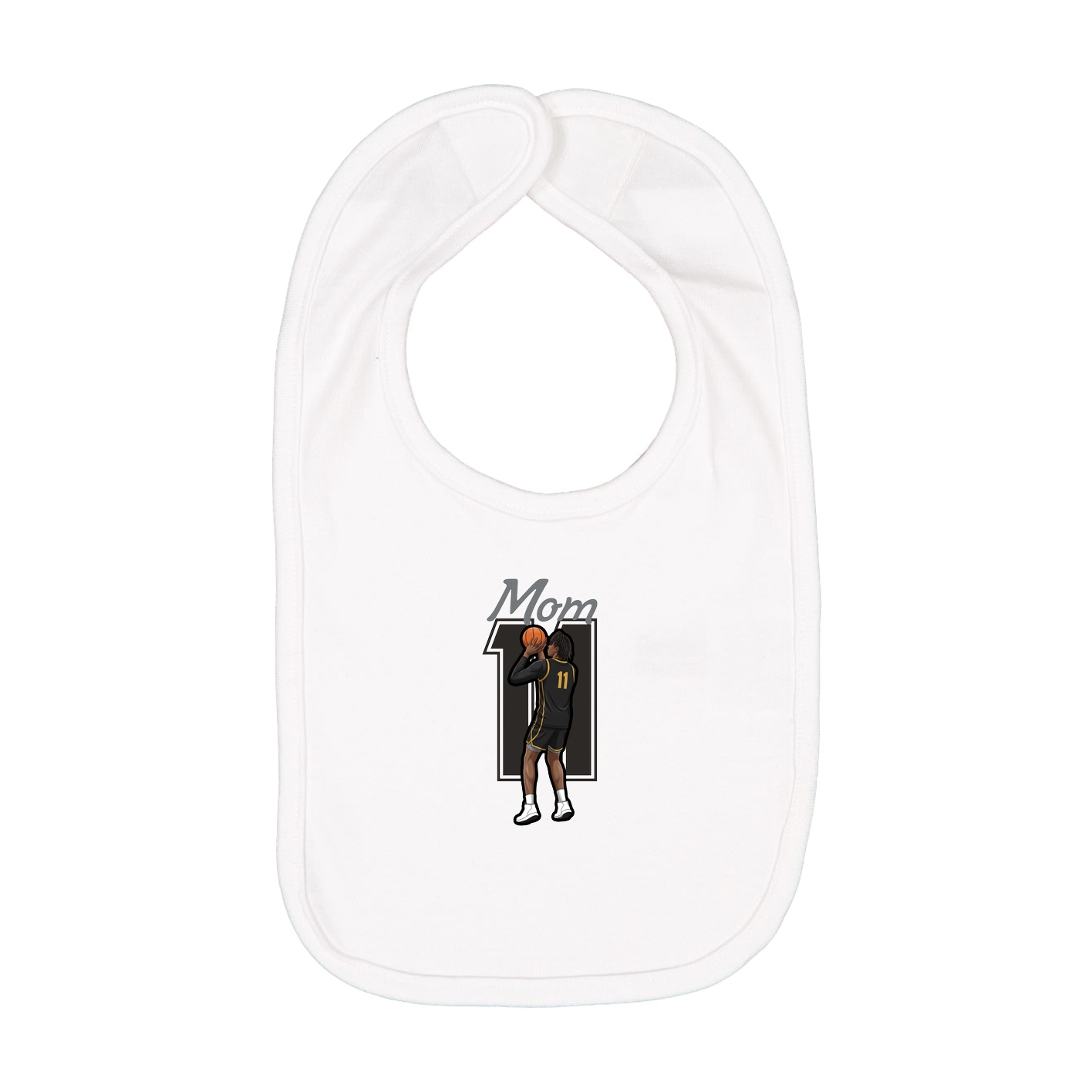 Infant Bib — Mothers Day Shirsey in White
