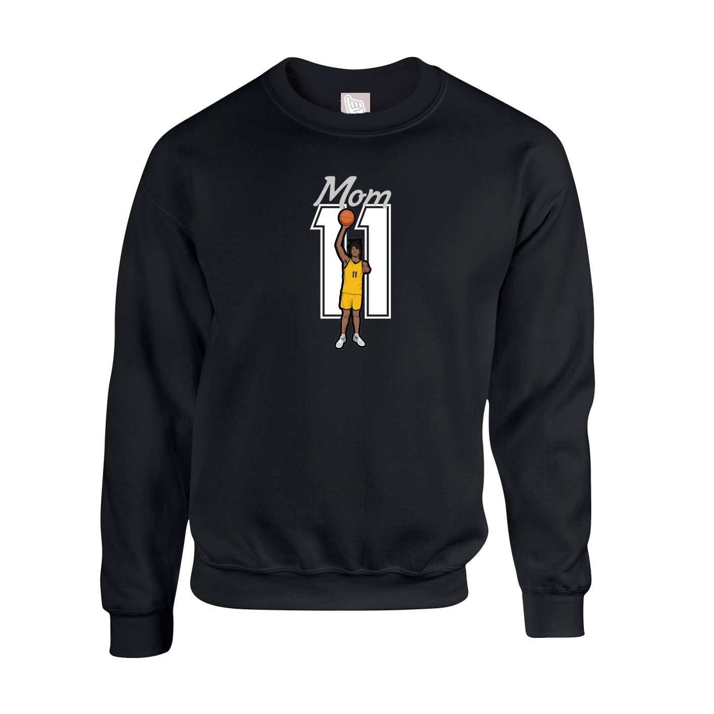 Fleece Crew — Mothers Day Shirsey in Black
