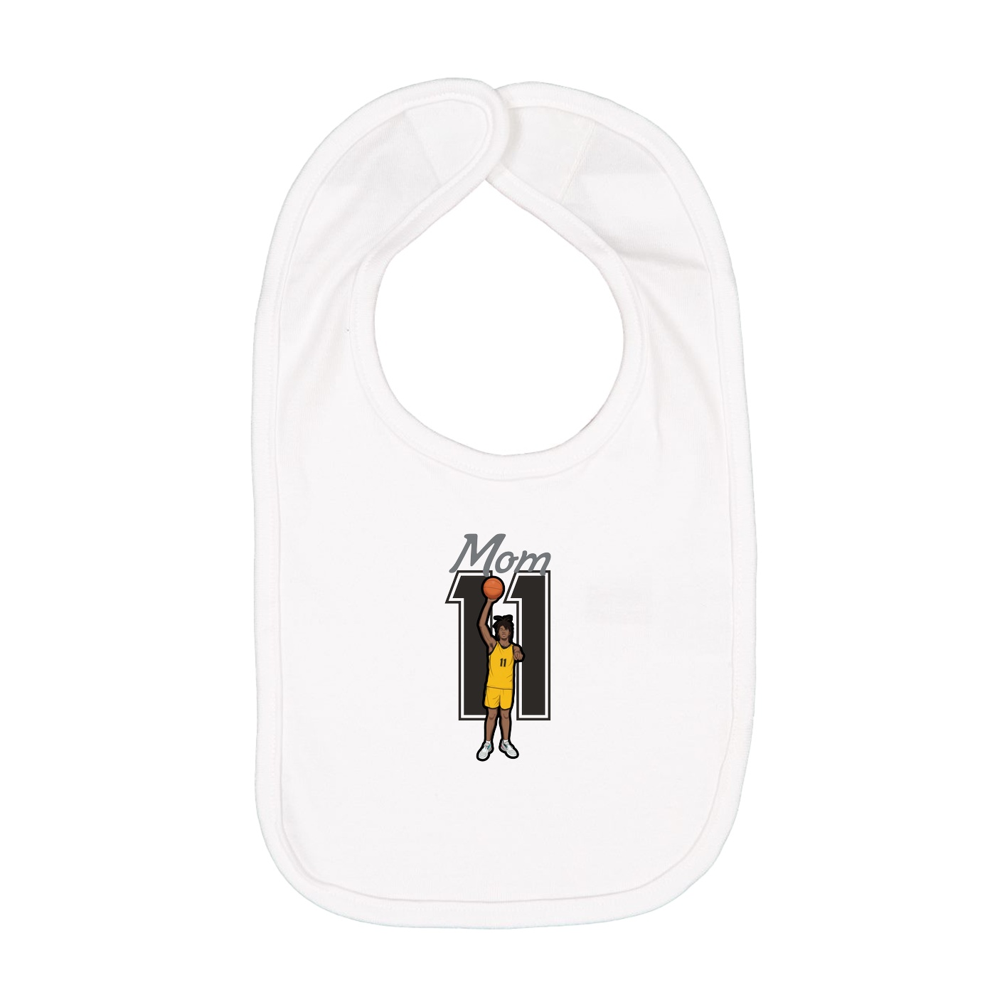 Infant Bib — Mothers Day Shirsey in White