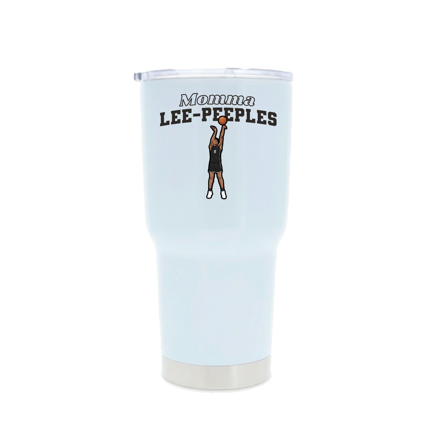 30oz Stainless Steel Tumbler — Mothers Day Block in White