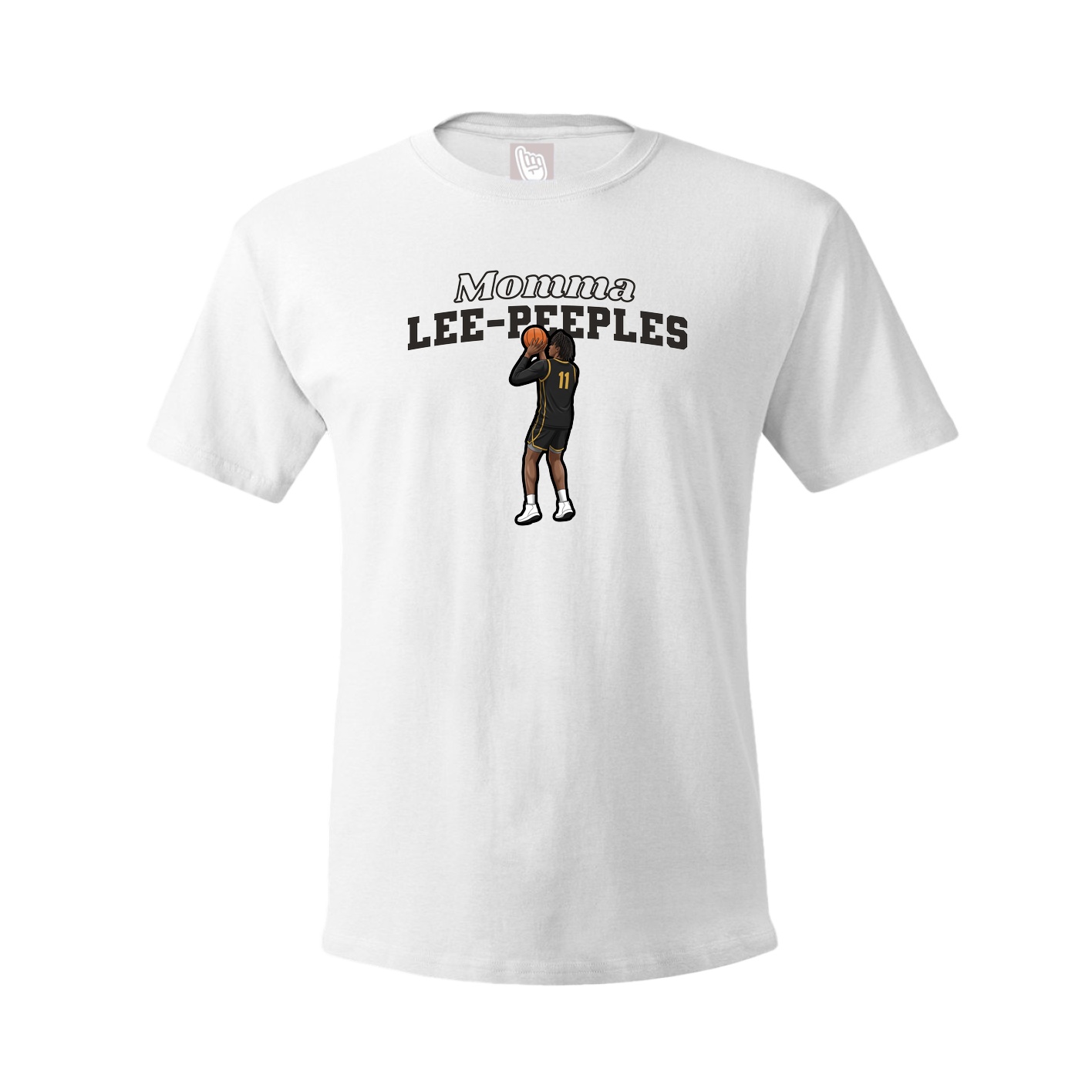 Youth Tee — Mothers Day Block in White
