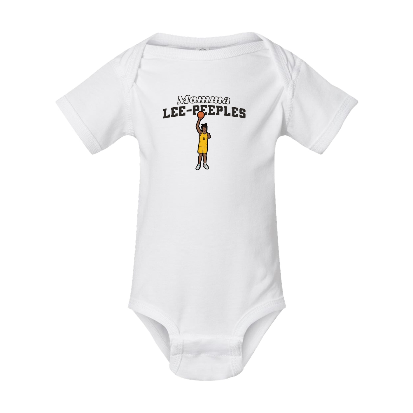 Baby Onesie — Mothers Day Block in White