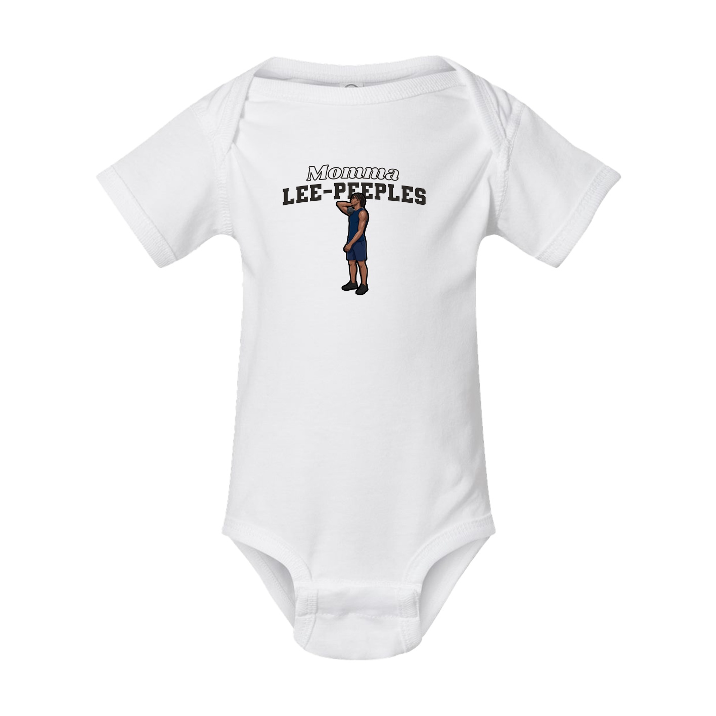 Baby Onesie — Mothers Day Block in White