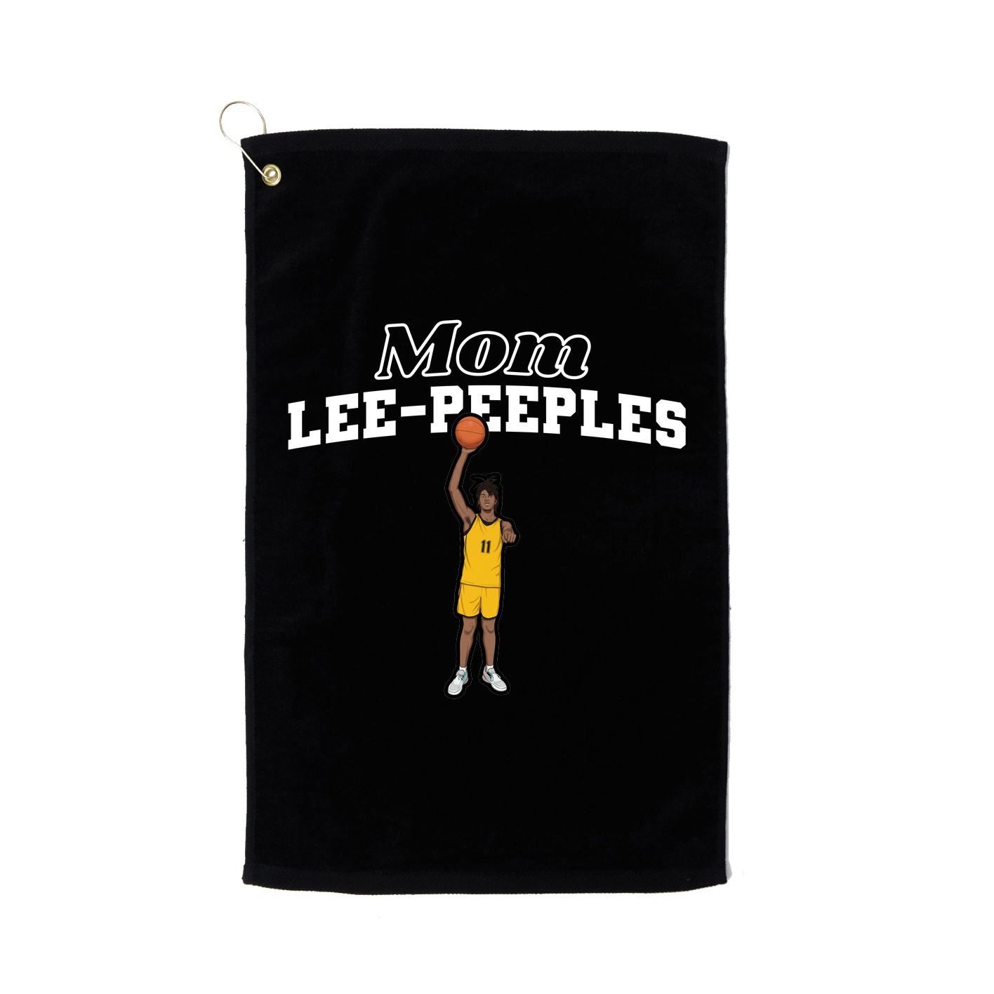 Golf Towel — Mothers Day Block in Black