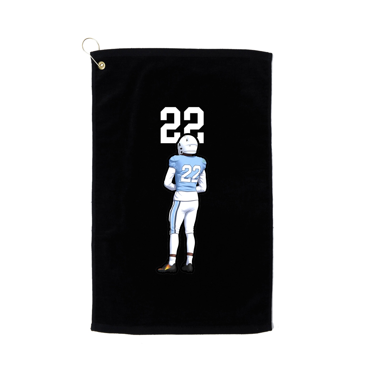 Golf Towel — Number Top in Black